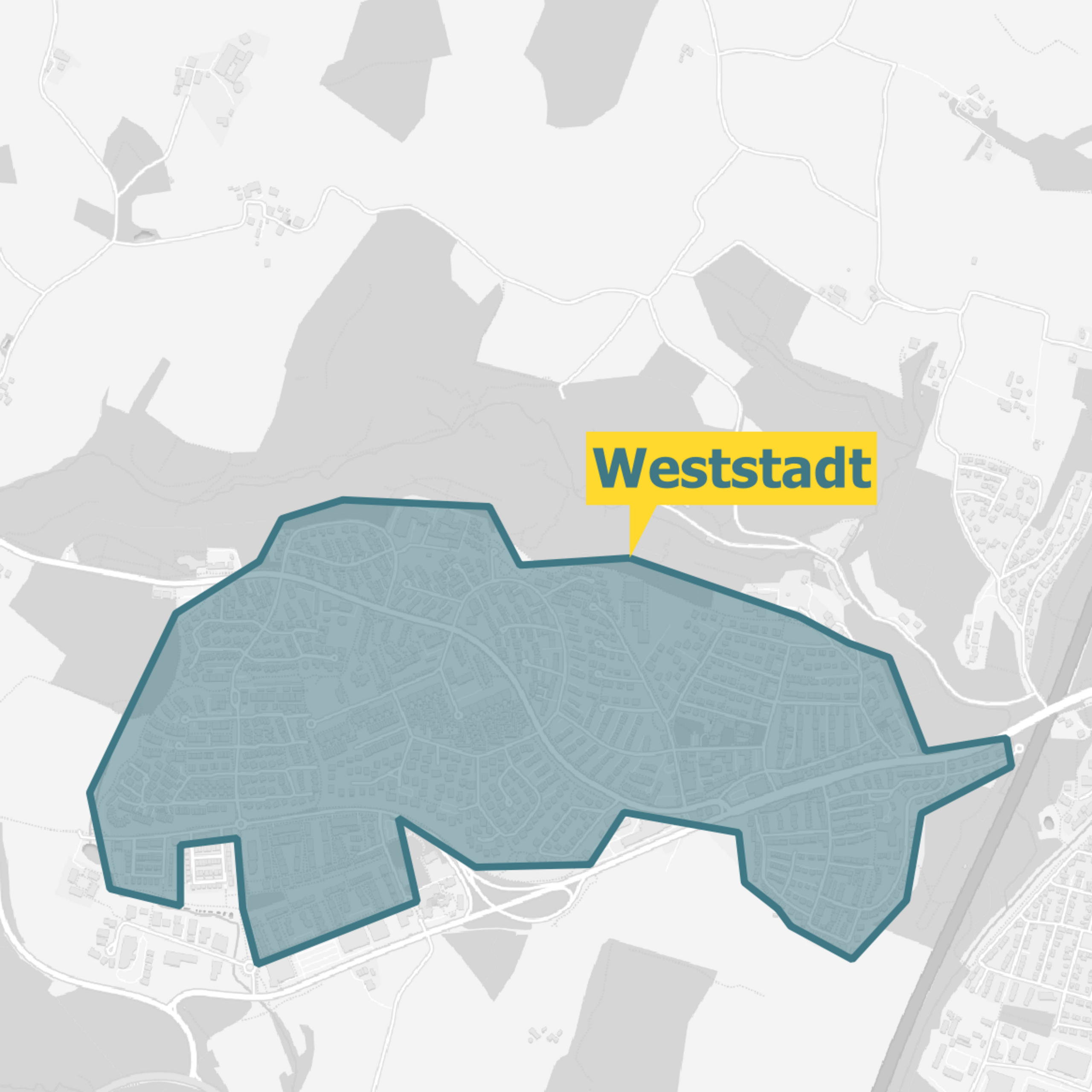 Karte Ravensburg und Weingarten Glasfaser Ausbaugebiete