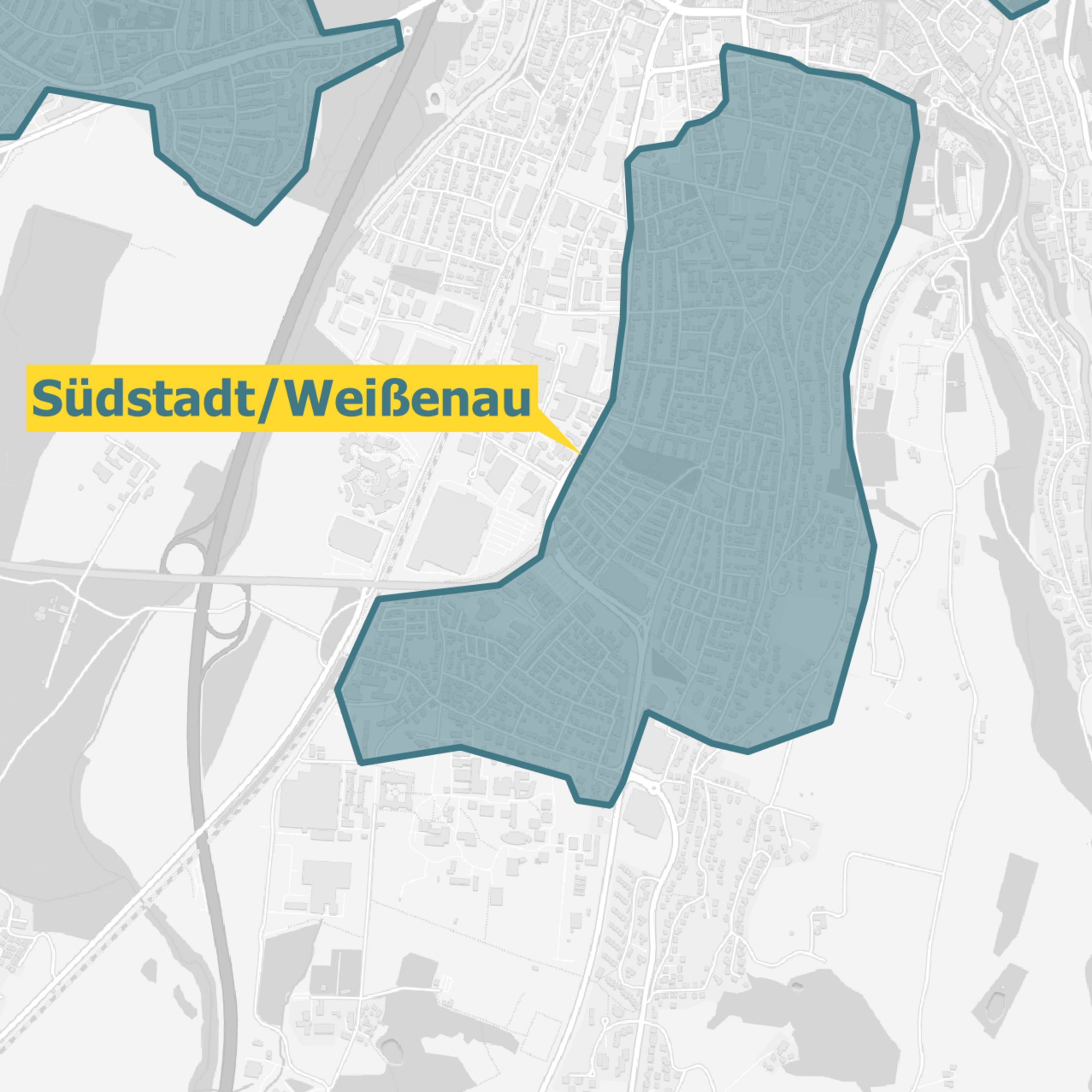 Karte Ravensburg und Weingarten Glasfaser Ausbaugebiete