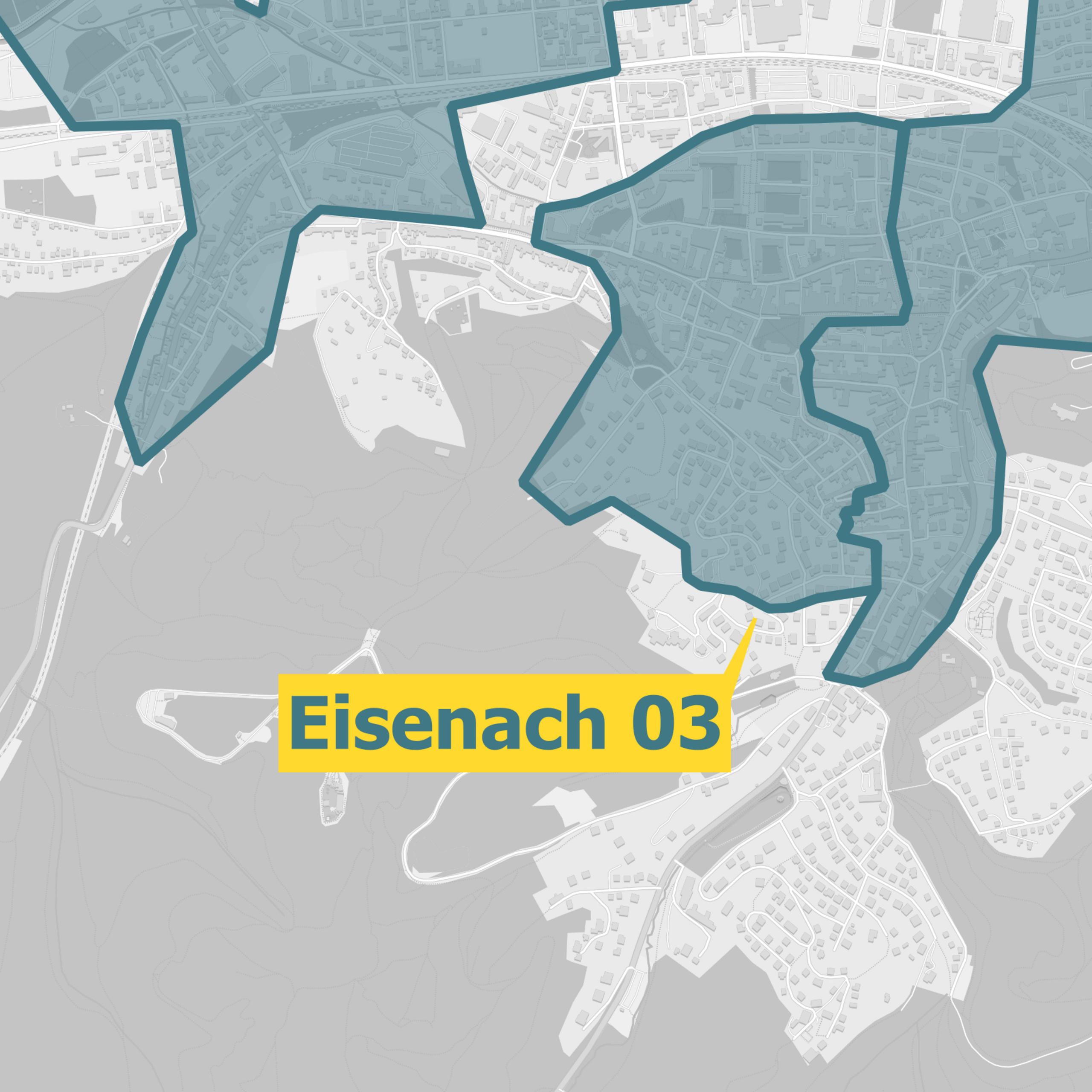 Karte Ausbaugebiete OXG Eisenach