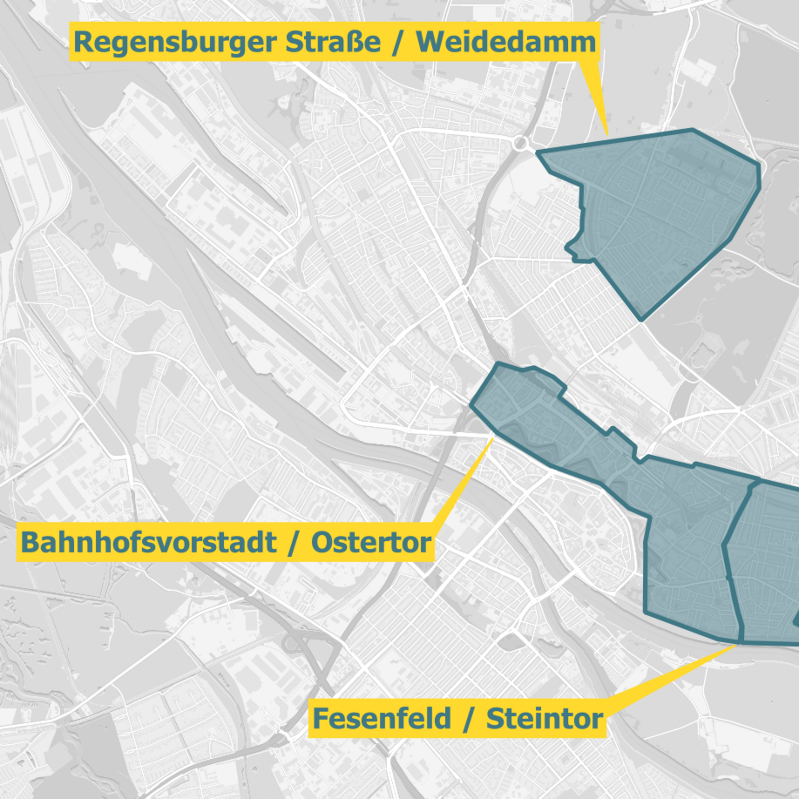 Ausbaugebiete Glasfaser OXG Bremen