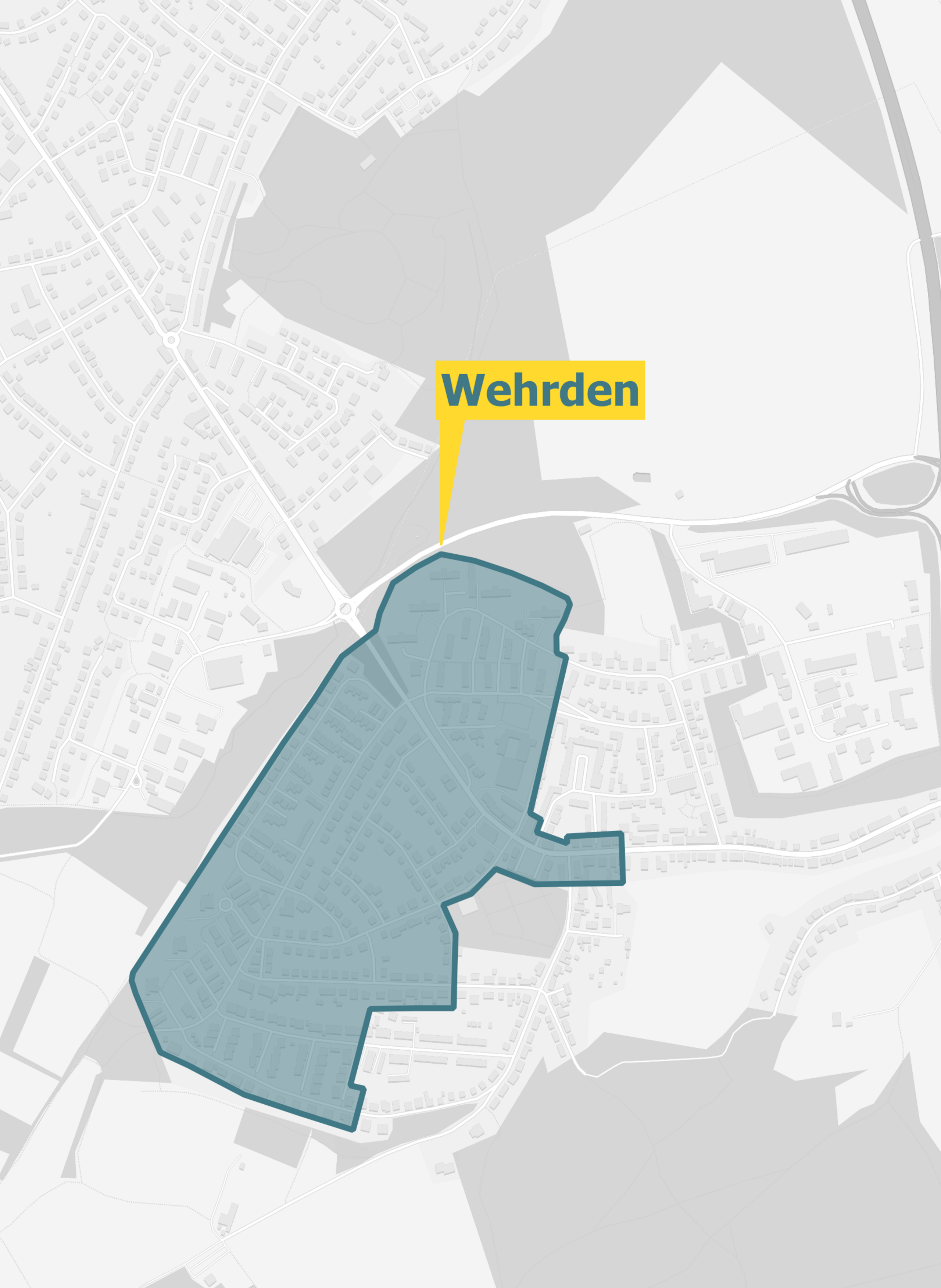 Karte Ausbaugebiet OXG in Völklingen