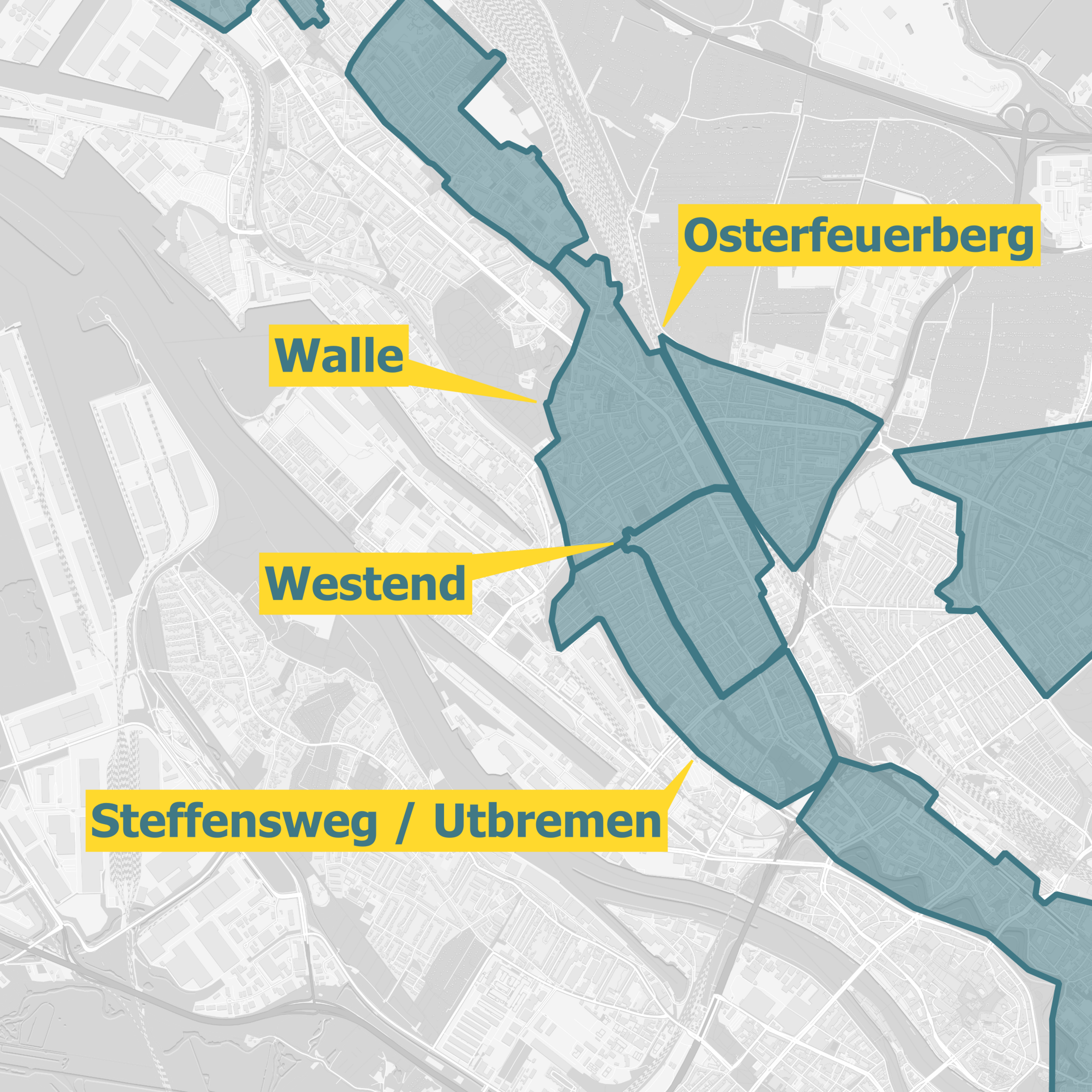 Karte Ausbaugebiete Bremen