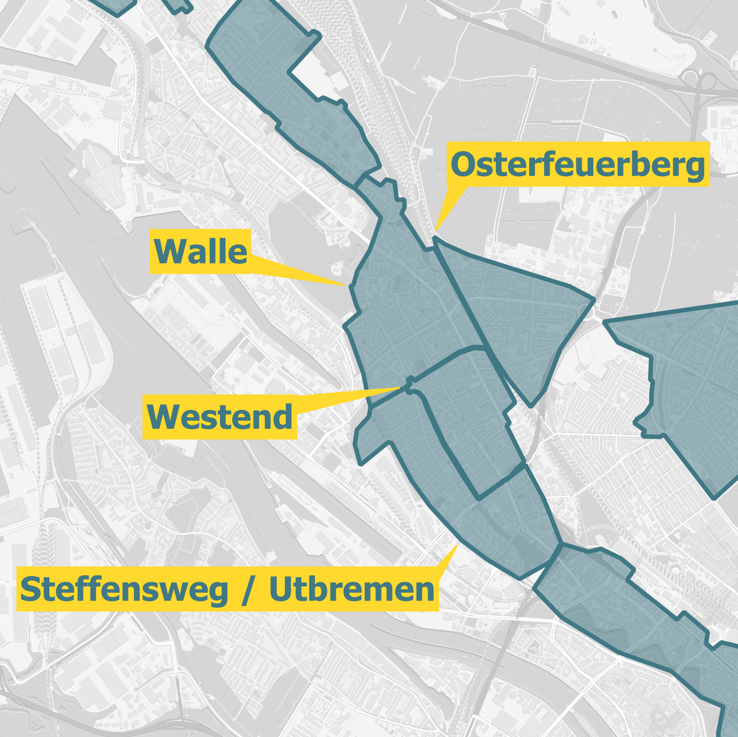 Karte Ausbaugebiete Bremen