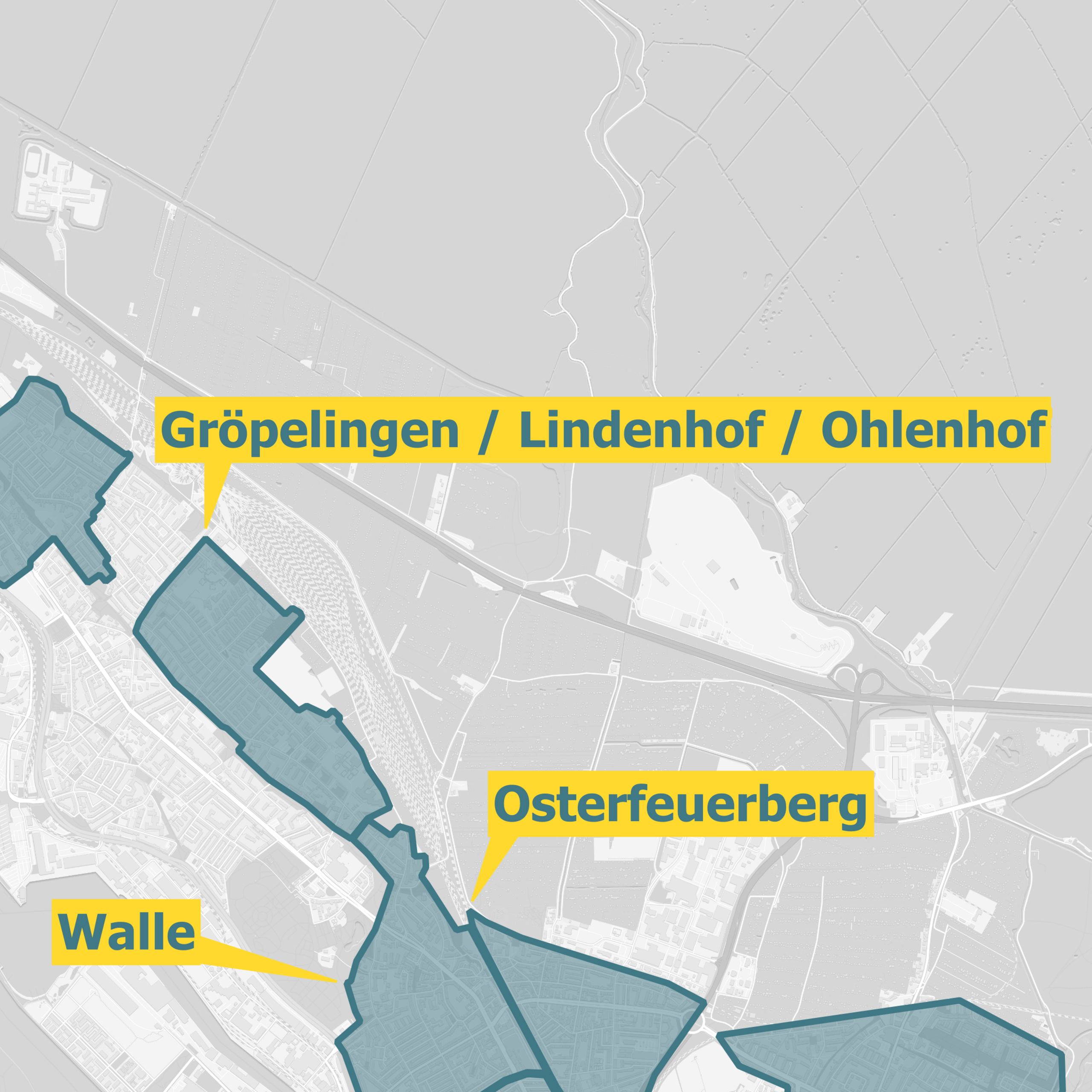 Karte Ausbaugebiete Bremen