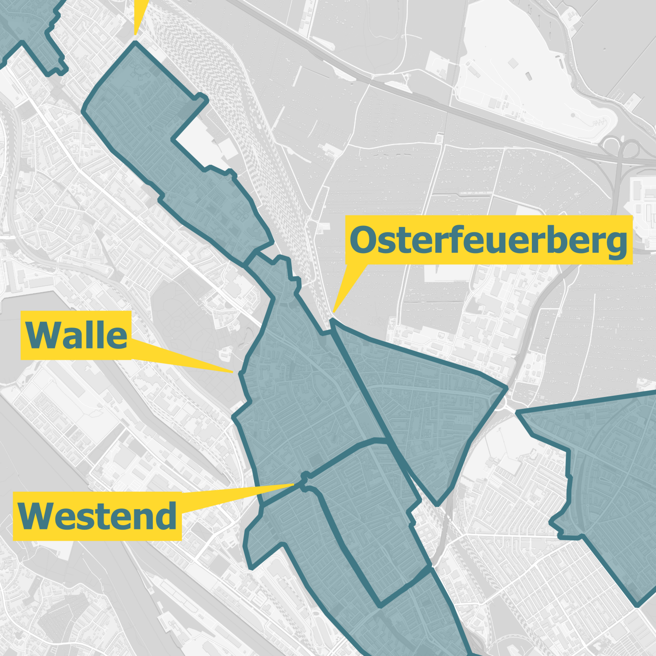Karte Ausbaugebiete Bremen