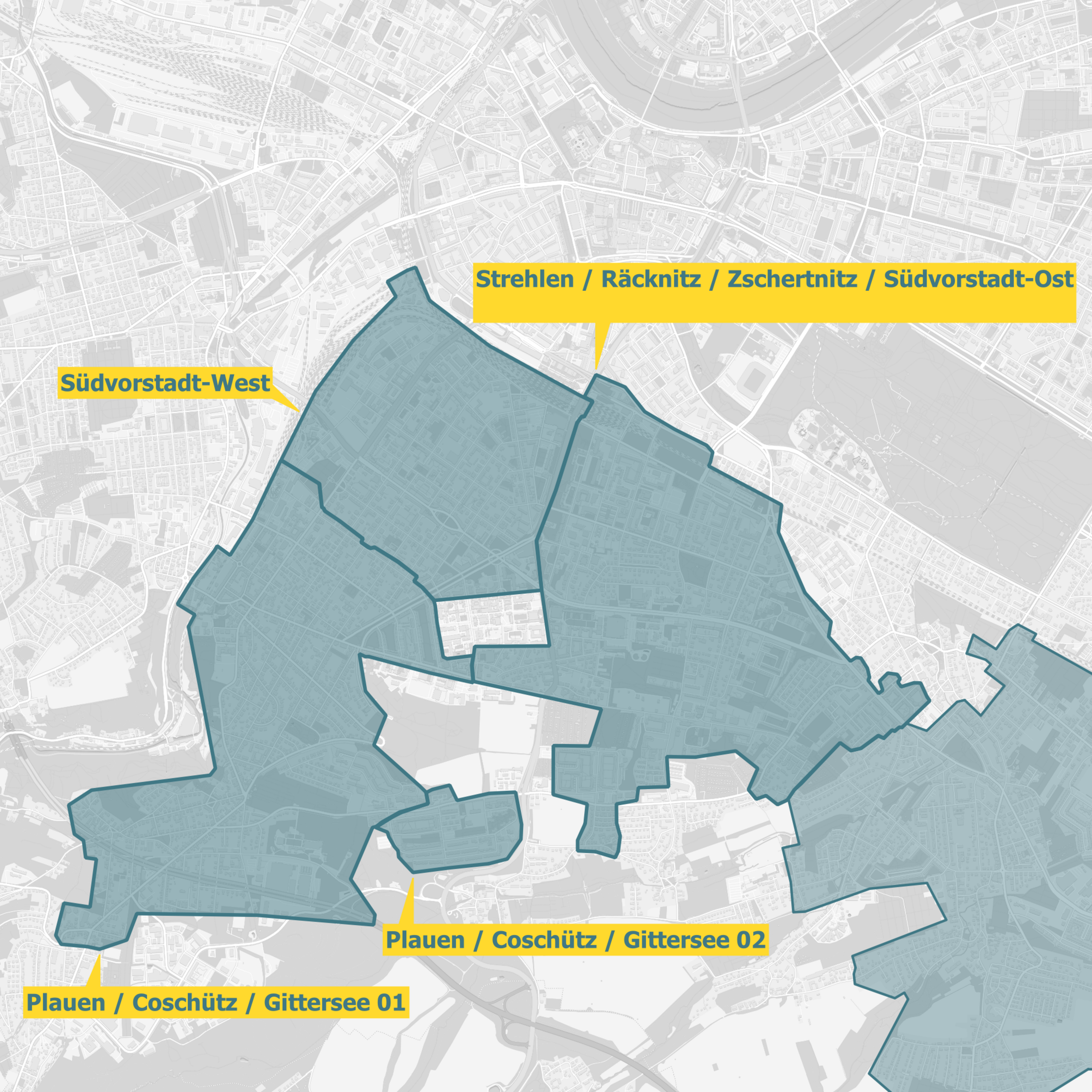 Ausbaugebiete Dresden