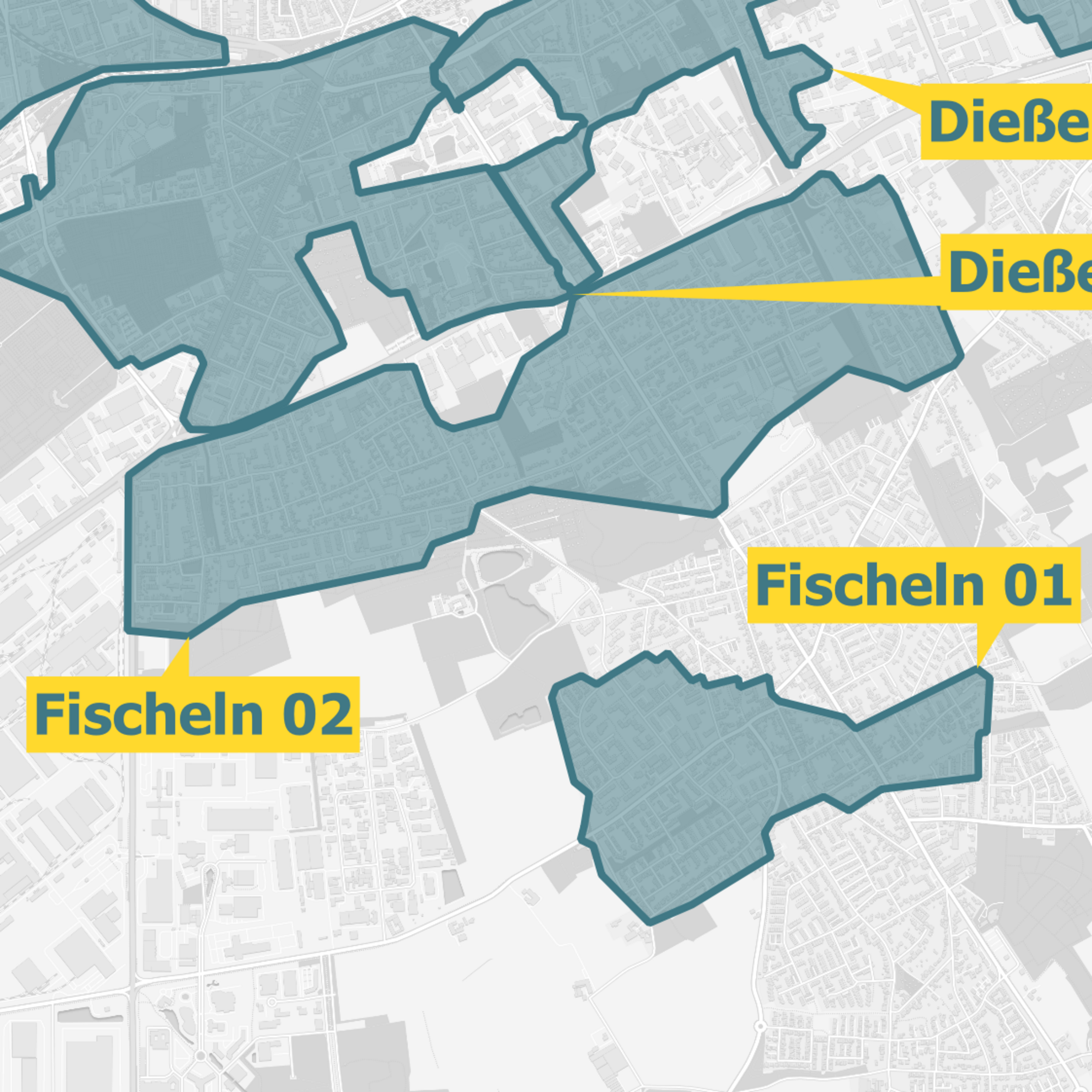 Karte Krefeld OXG Glasfaserausbau