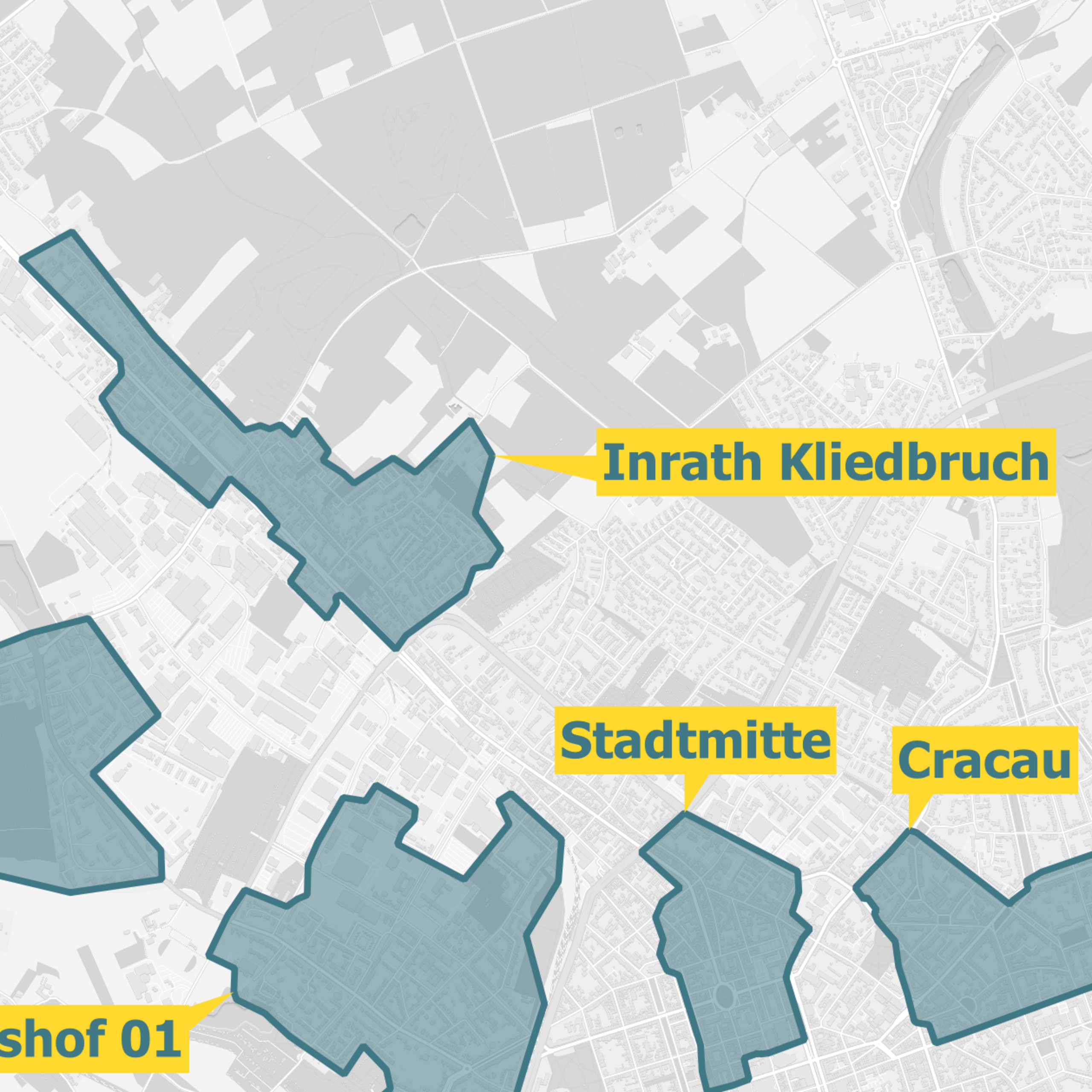 Karte Krefeld OXG Glasfaserausbau