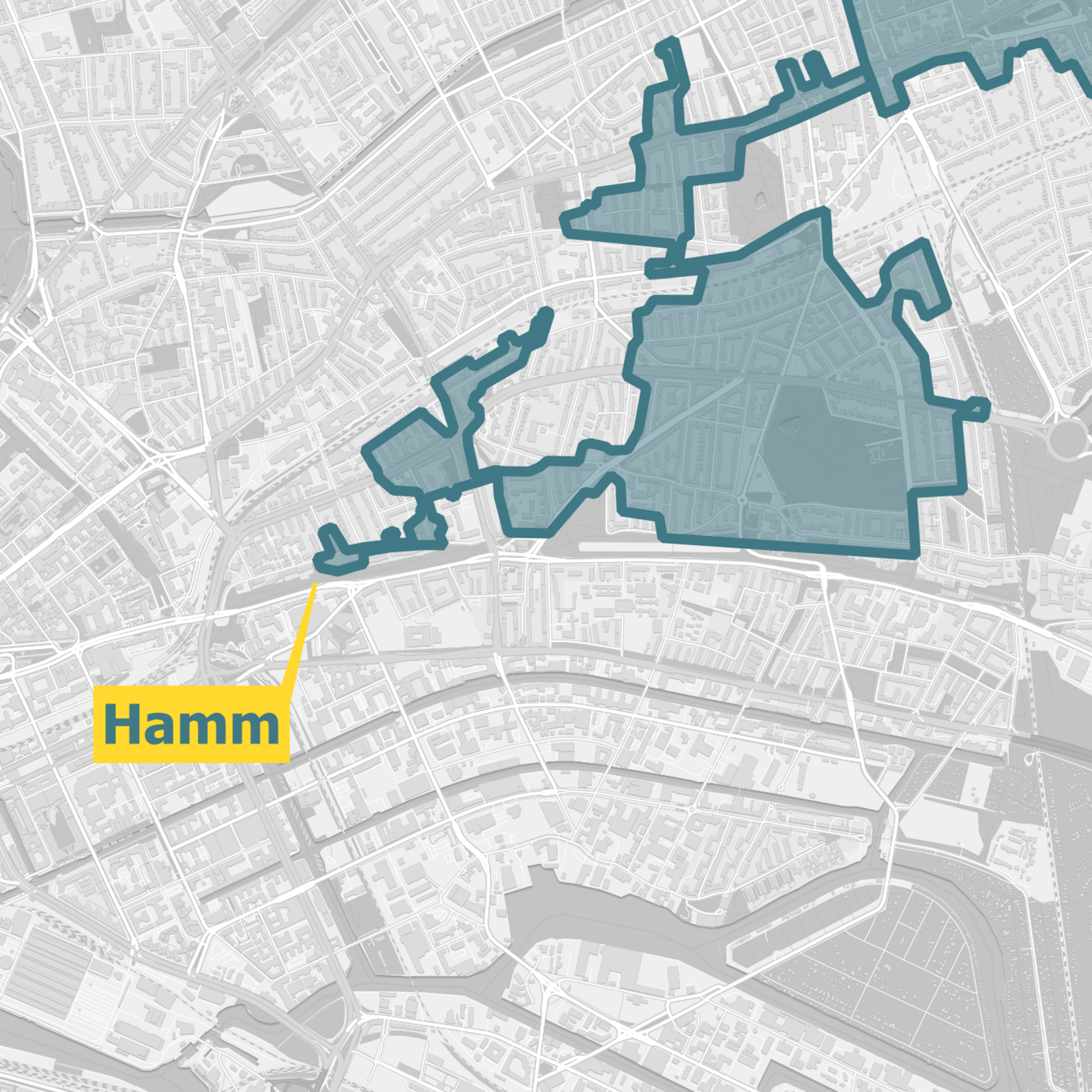 Karte Ausbaugebiete OXG Hamburg