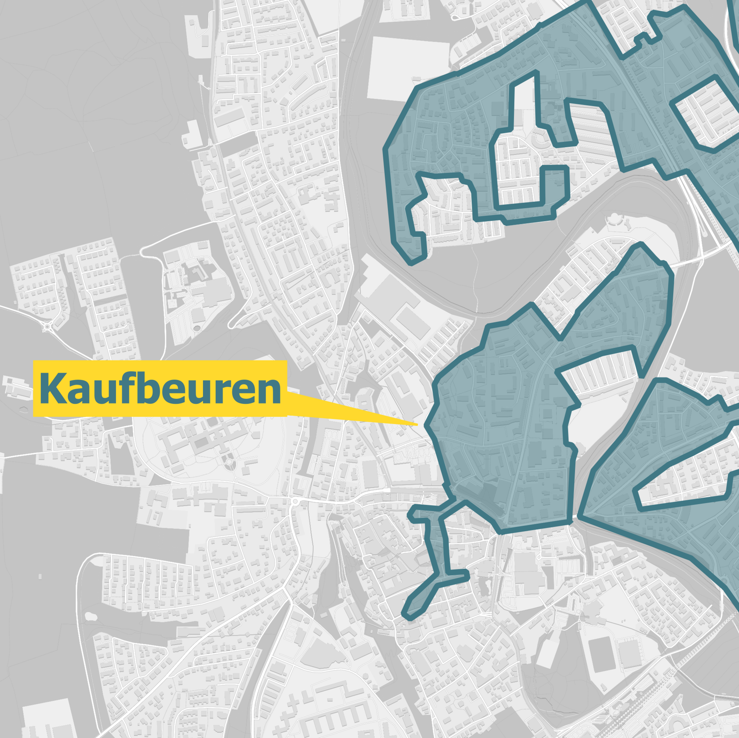 Glasfaserausbaugebiete Karte Kaufbeuren OXG