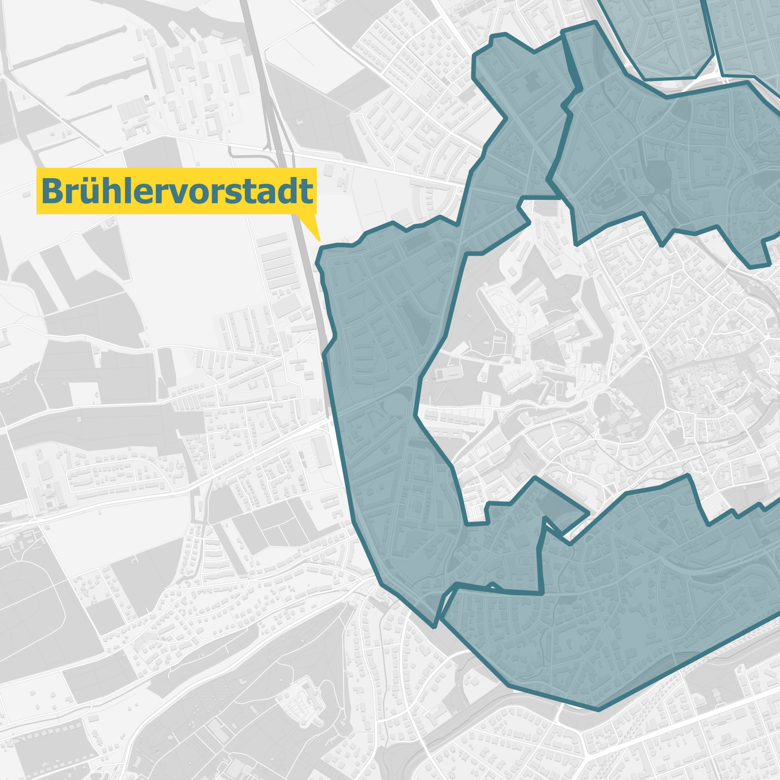 Karte Ausbaugebiete Erfurt