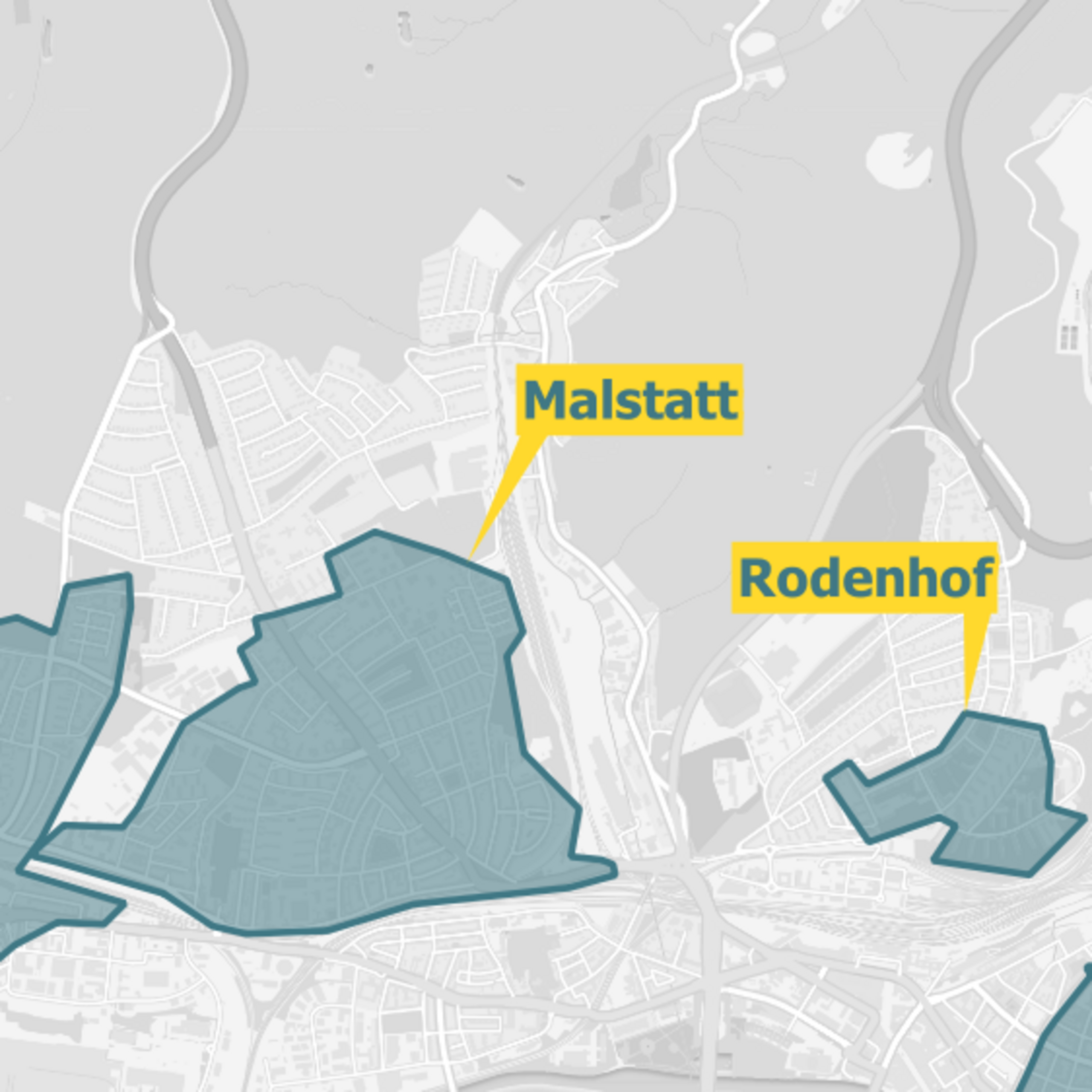 Karte Ausbaugebiete Saarbrücken OXG Glasfaser