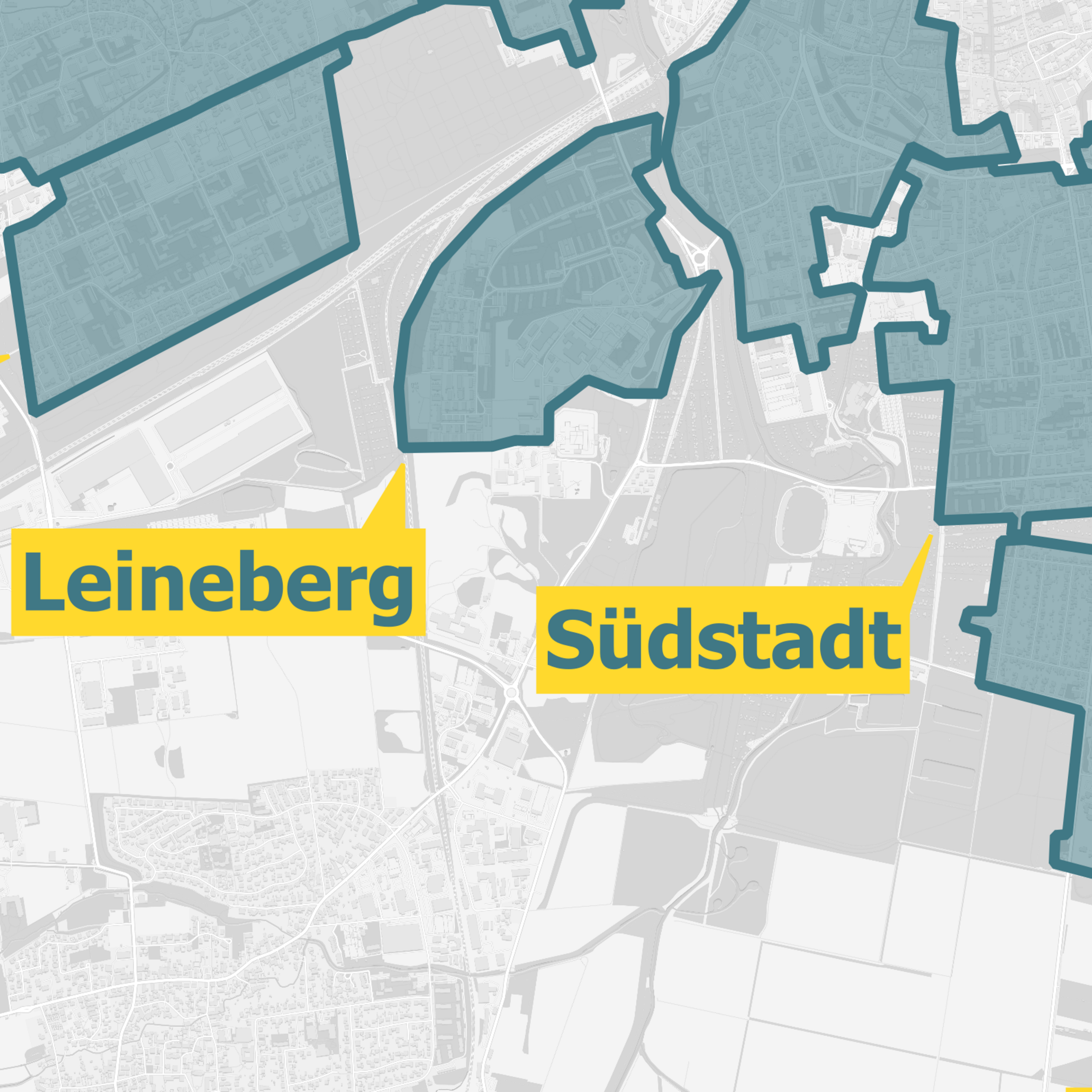 Karte Ausbaugebiete OXG Göttingen