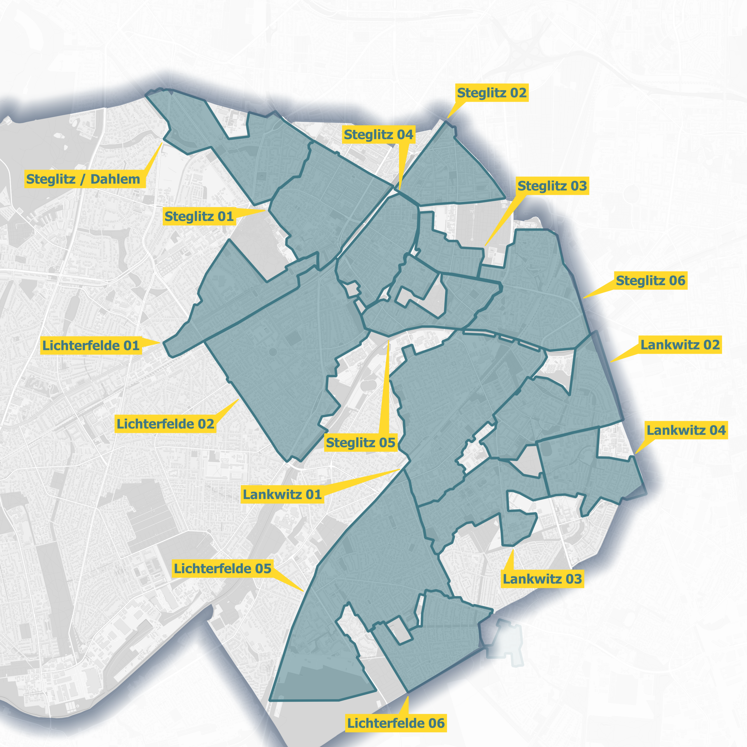 Karte Berlin Steglitz-Zehlendorf
