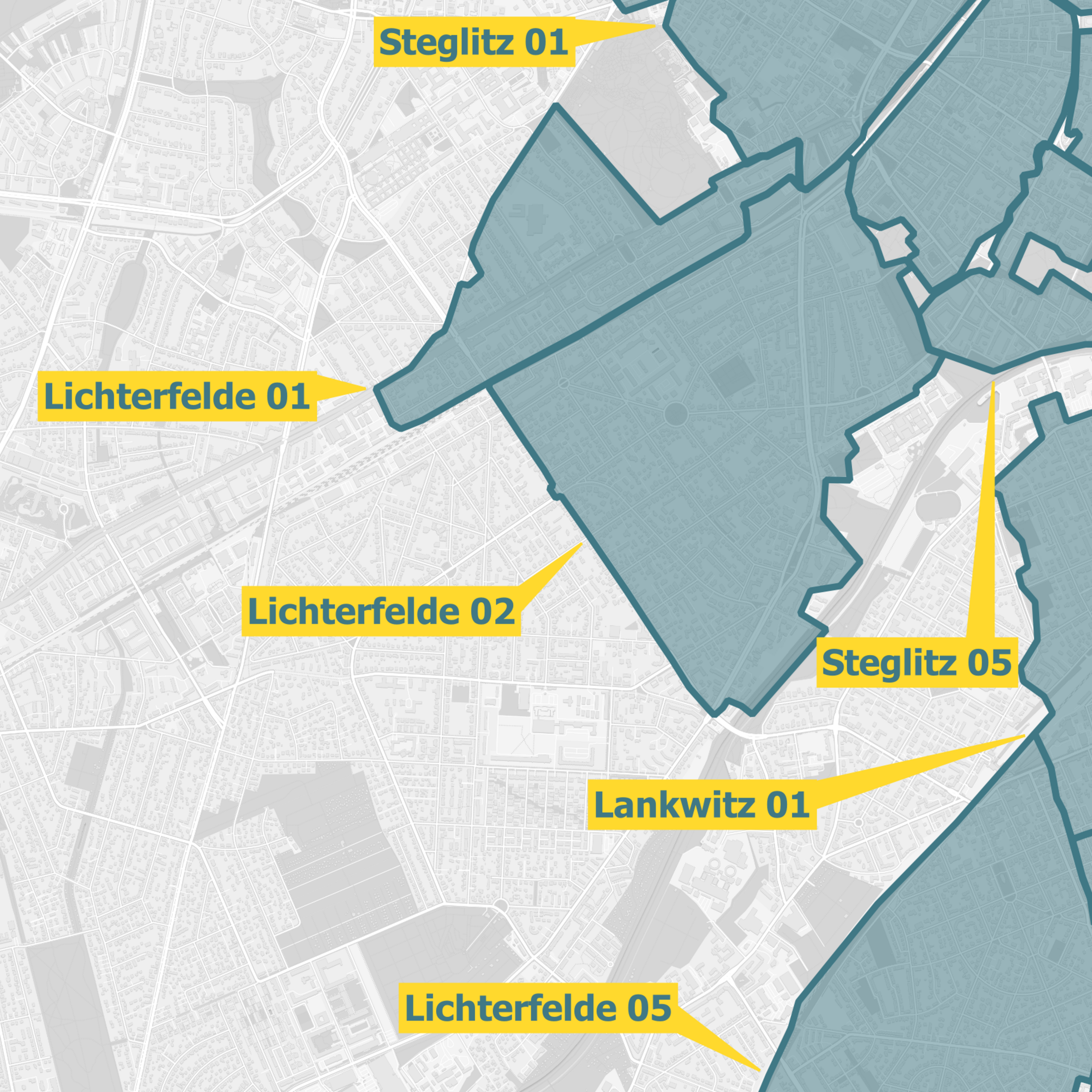 Karte Berlin Steglitz-Zehlendorf