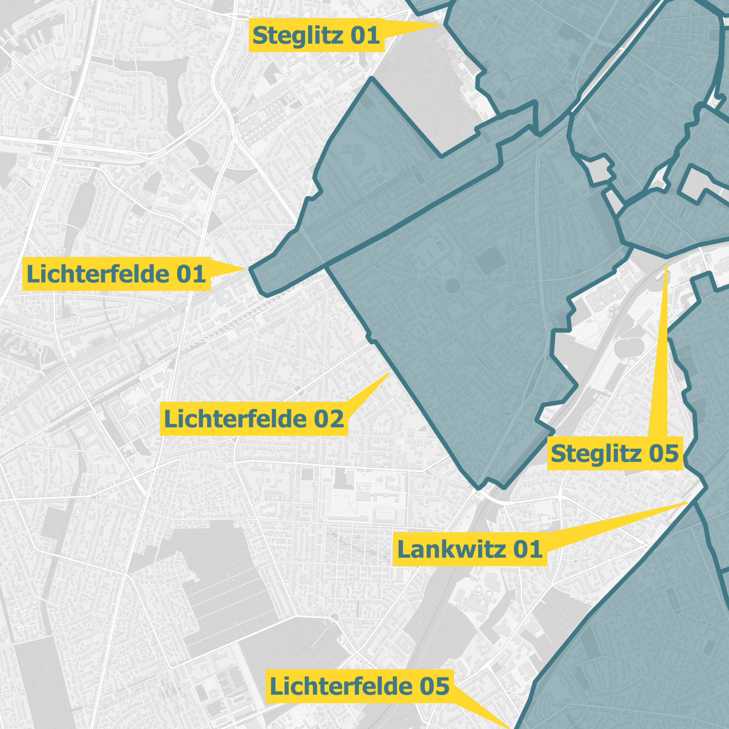 Karte Berlin Steglitz-Zehlendorf