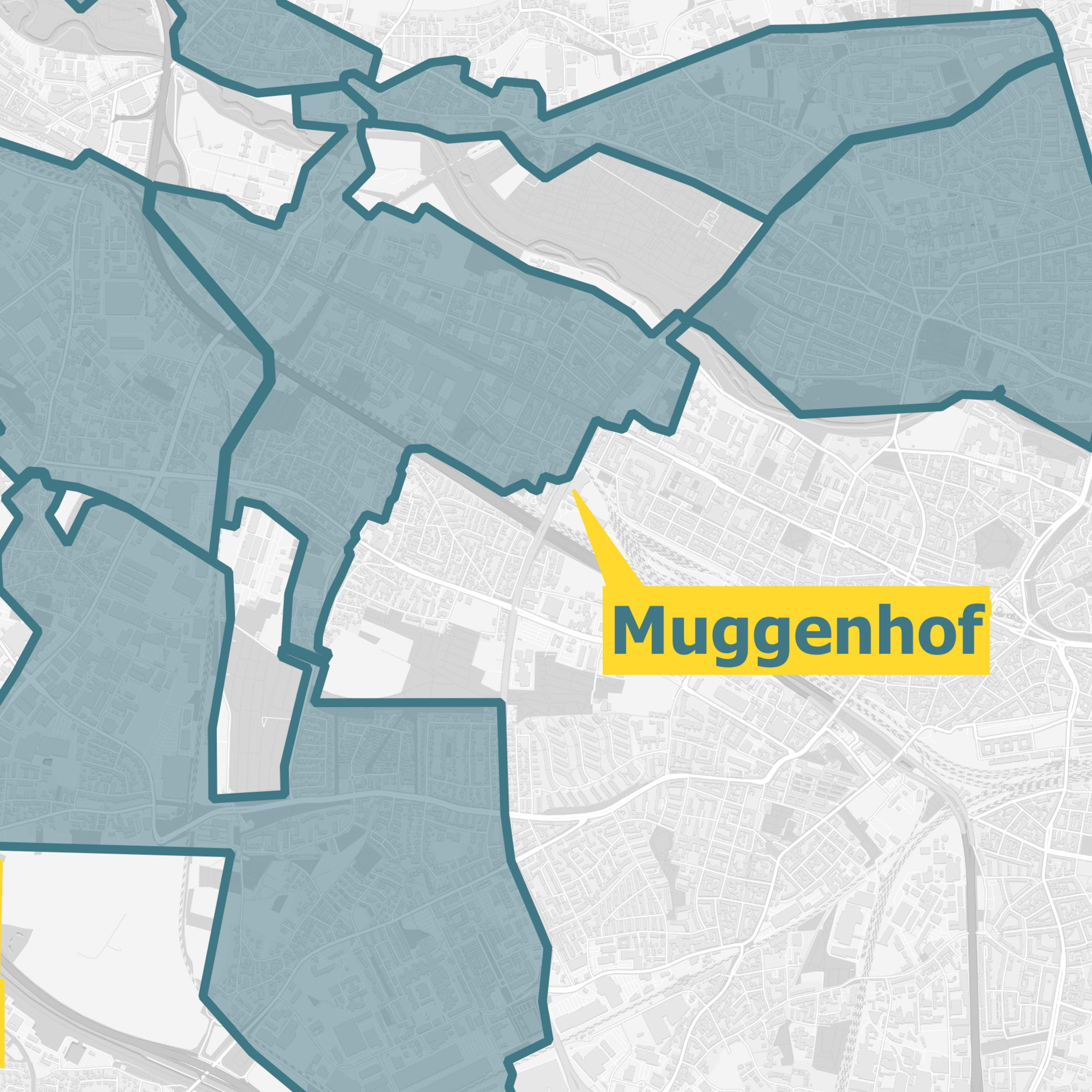 Karte Ausbaugebiete OXG Nürnberg