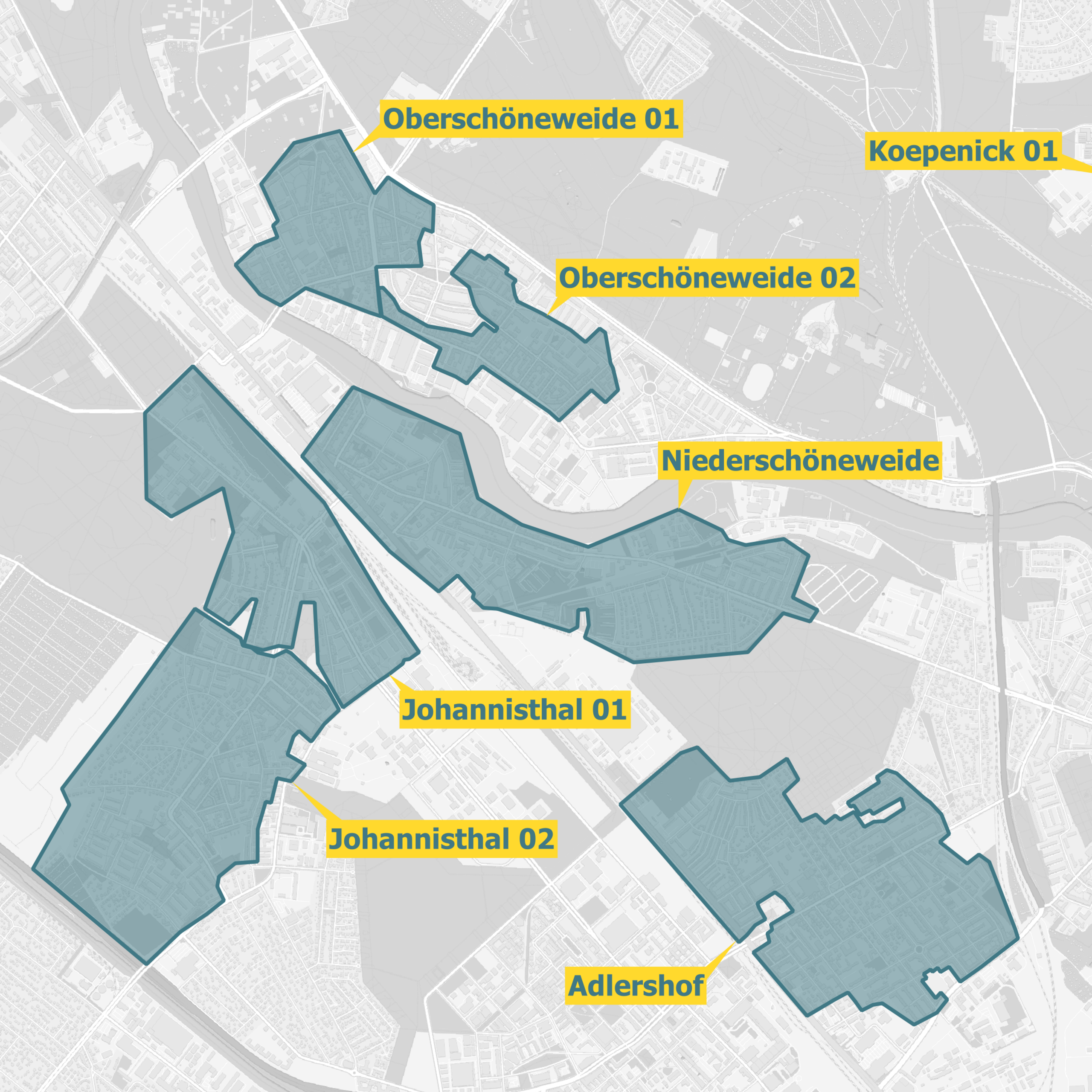 Ausbaukarte Berlin Treptow-Köpenick Glasfaser