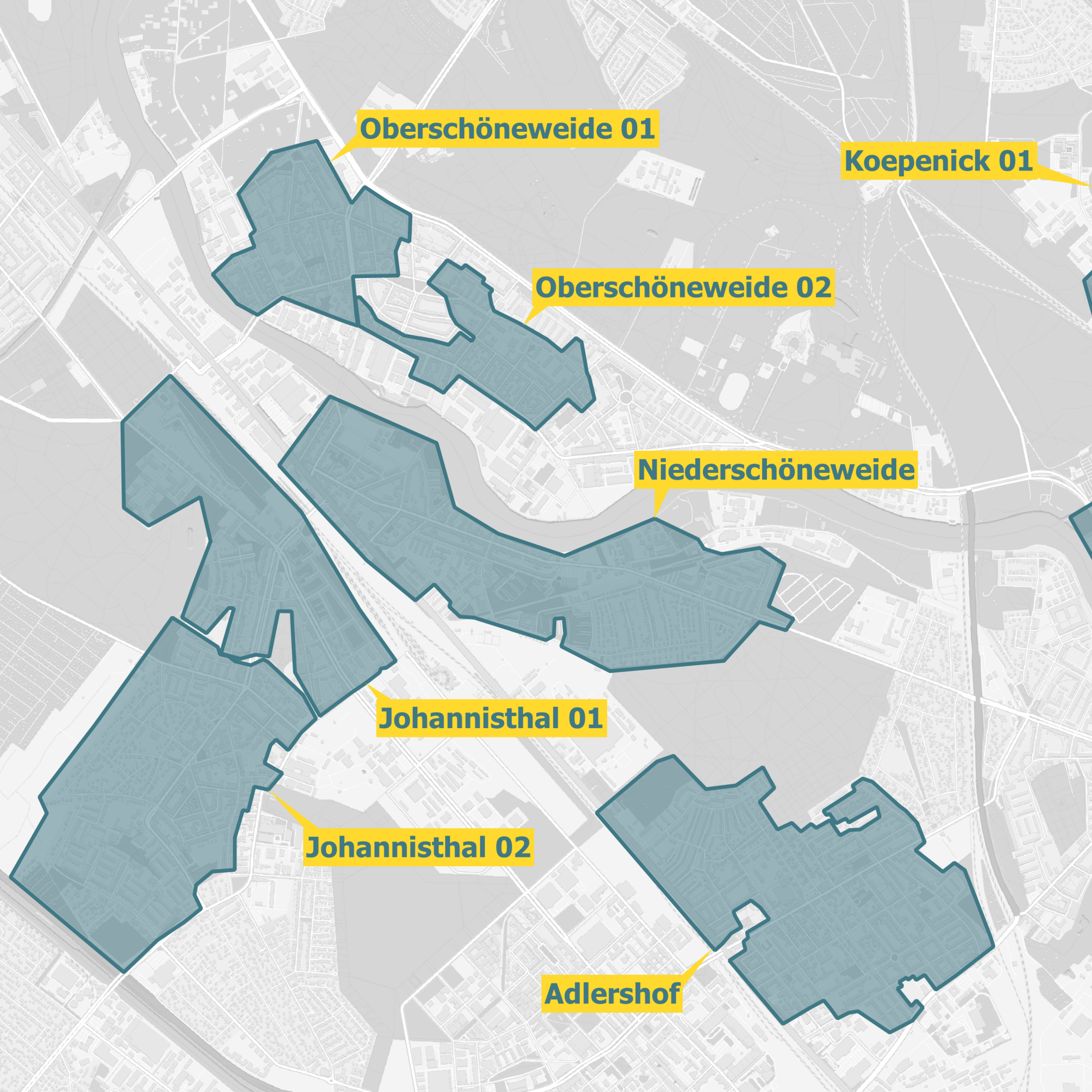Ausbaukarte Berlin Treptow-Köpenick Glasfaser