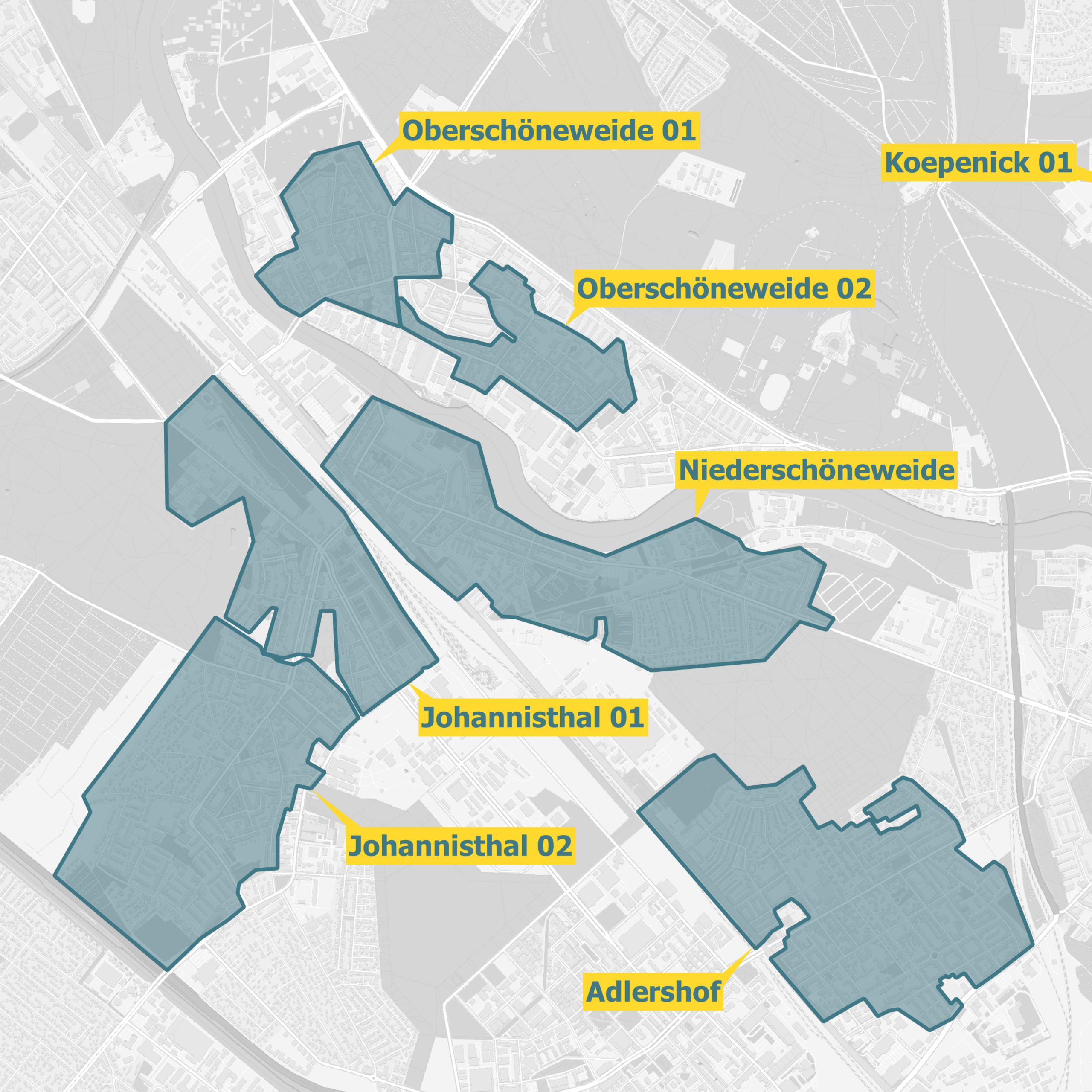 Ausbaukarte Berlin Treptow-Köpenick Glasfaser