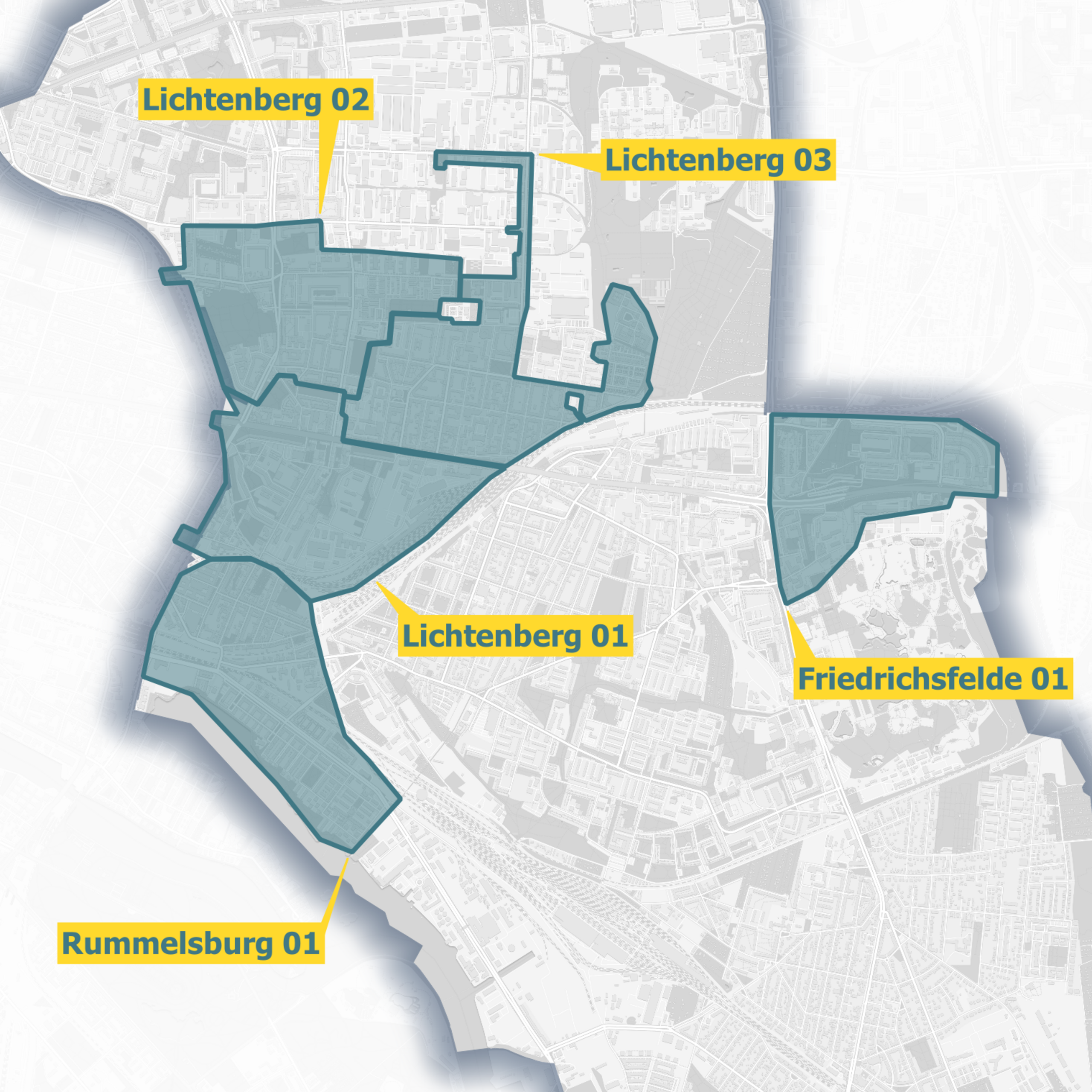 Ausbaugebiet Karte OXG Berlin Lichtenberg