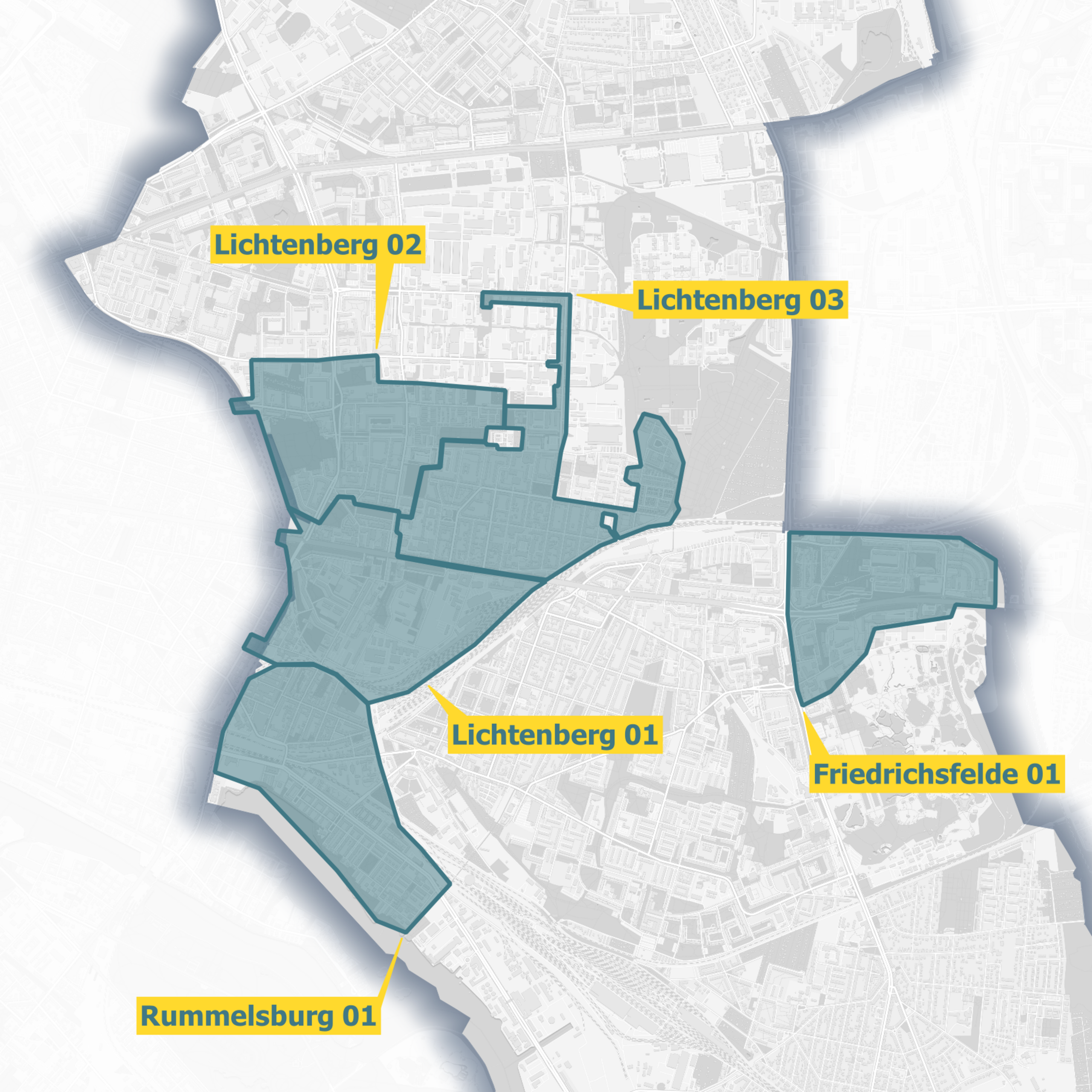 Ausbaugebiet Karte OXG Berlin Lichtenberg