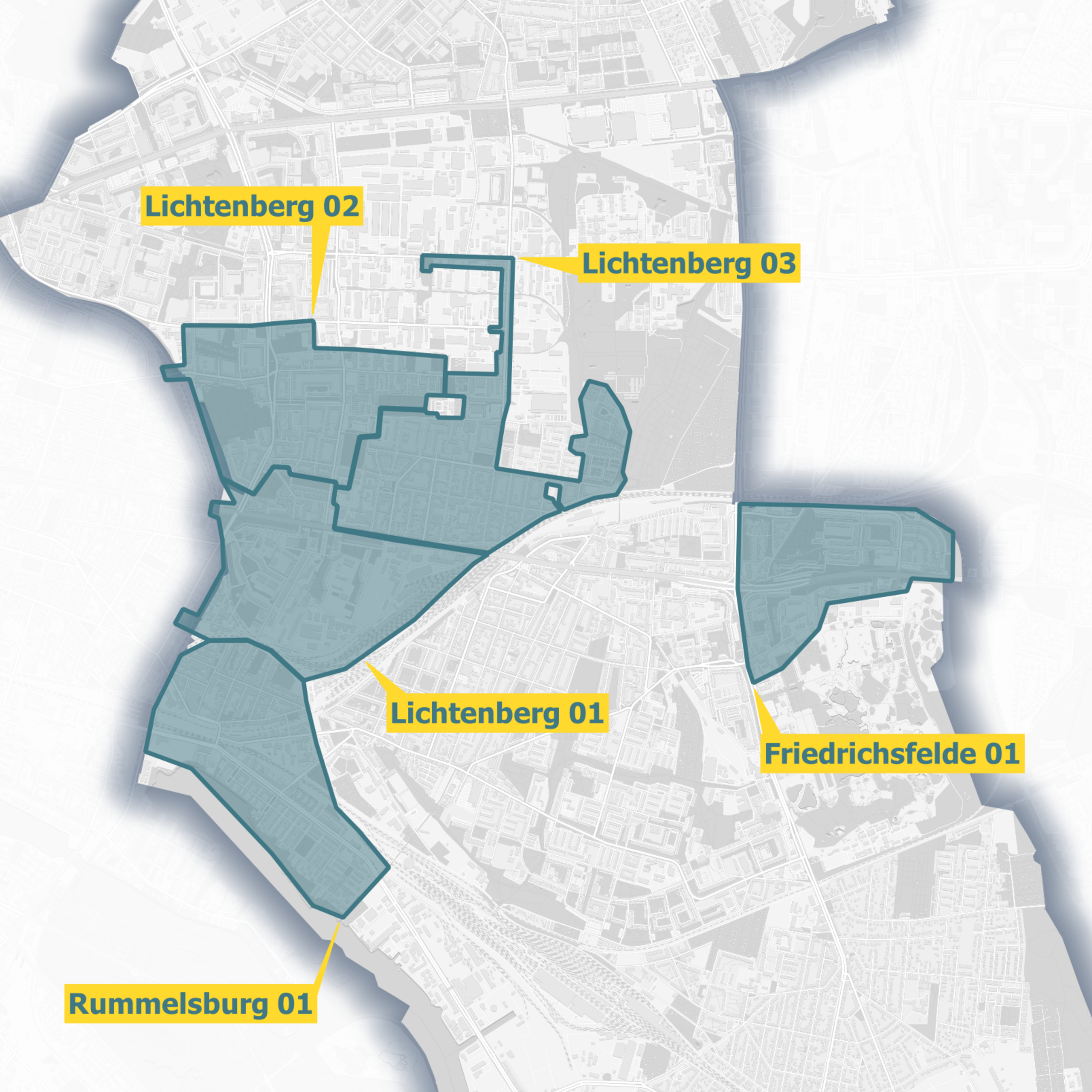 Ausbaugebiet Karte OXG Berlin Lichtenberg