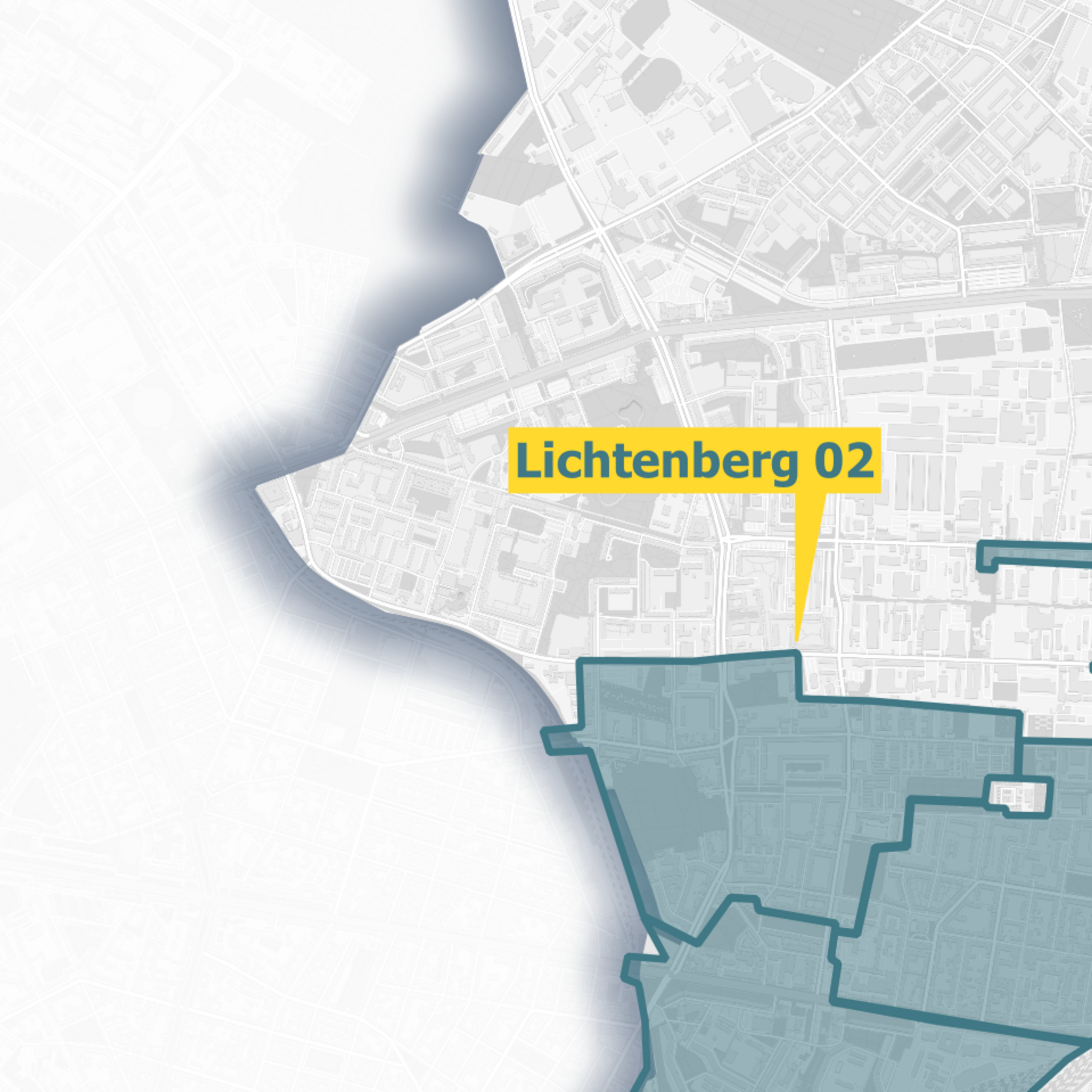 Ausbaugebiet Karte OXG Berlin Lichtenberg