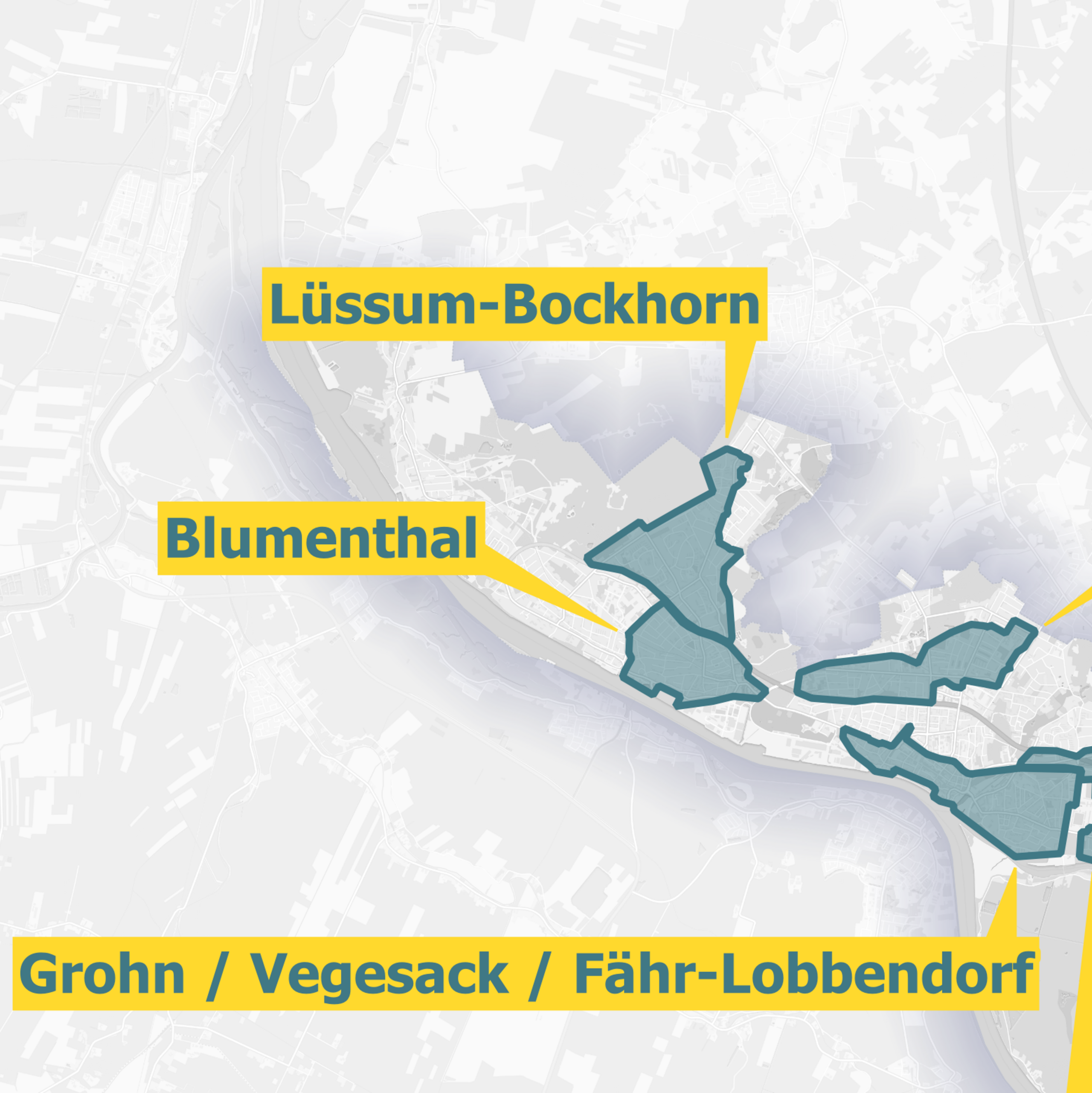 Ausbaugebiete Glasfaser OXG Bremen