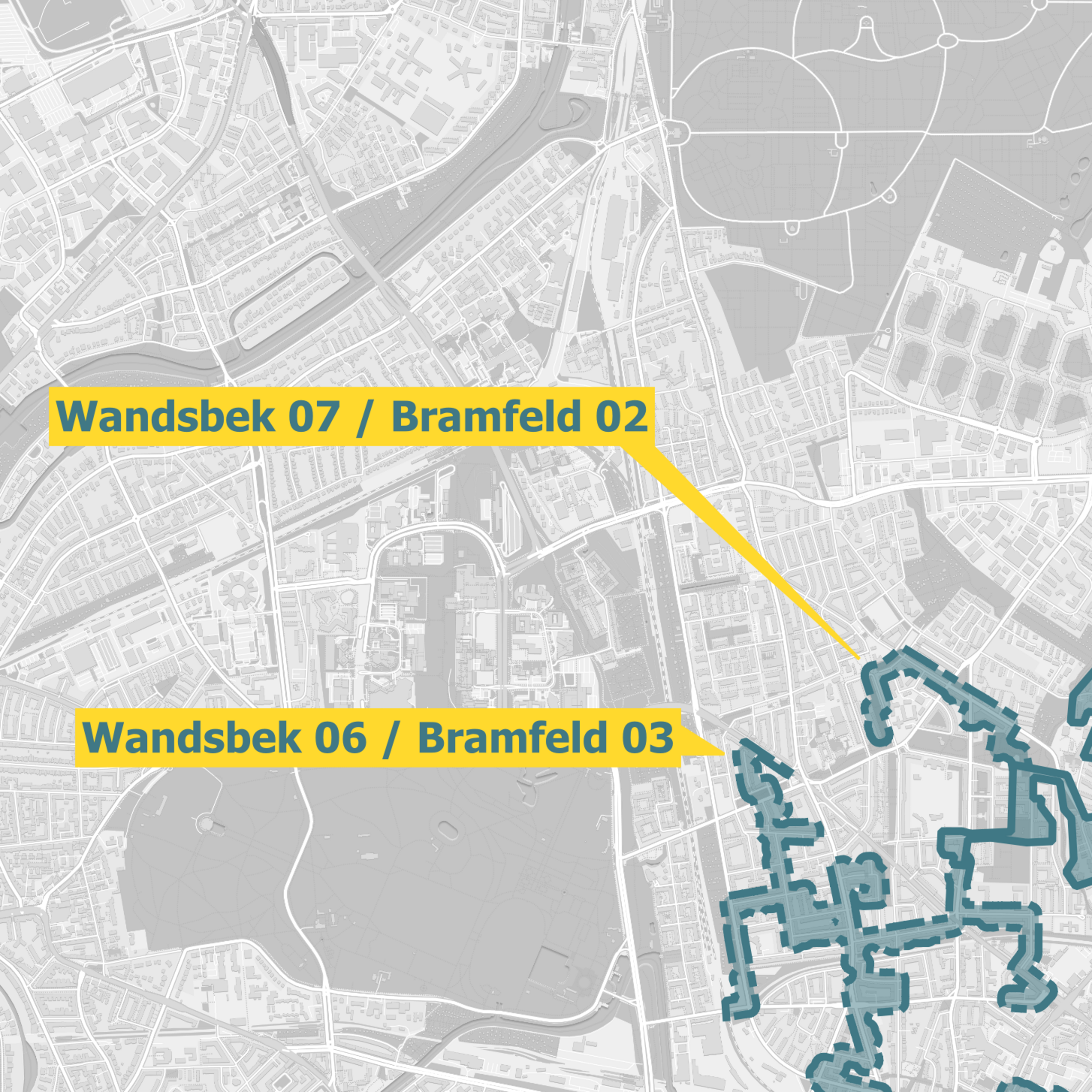 Ausbaugebiete OXG Karte Hamburg