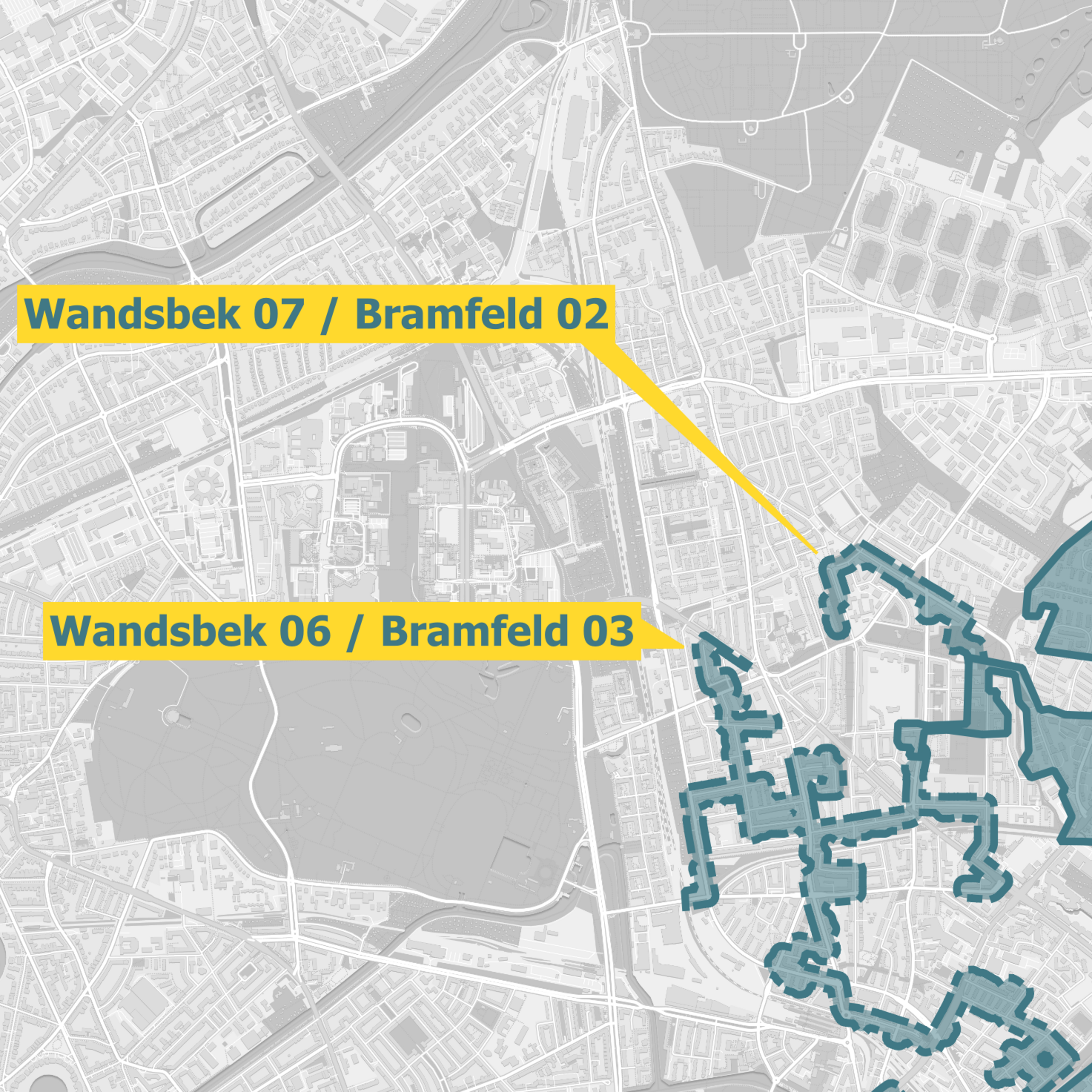 OXG Ausbaugebiete Karte Hamburg