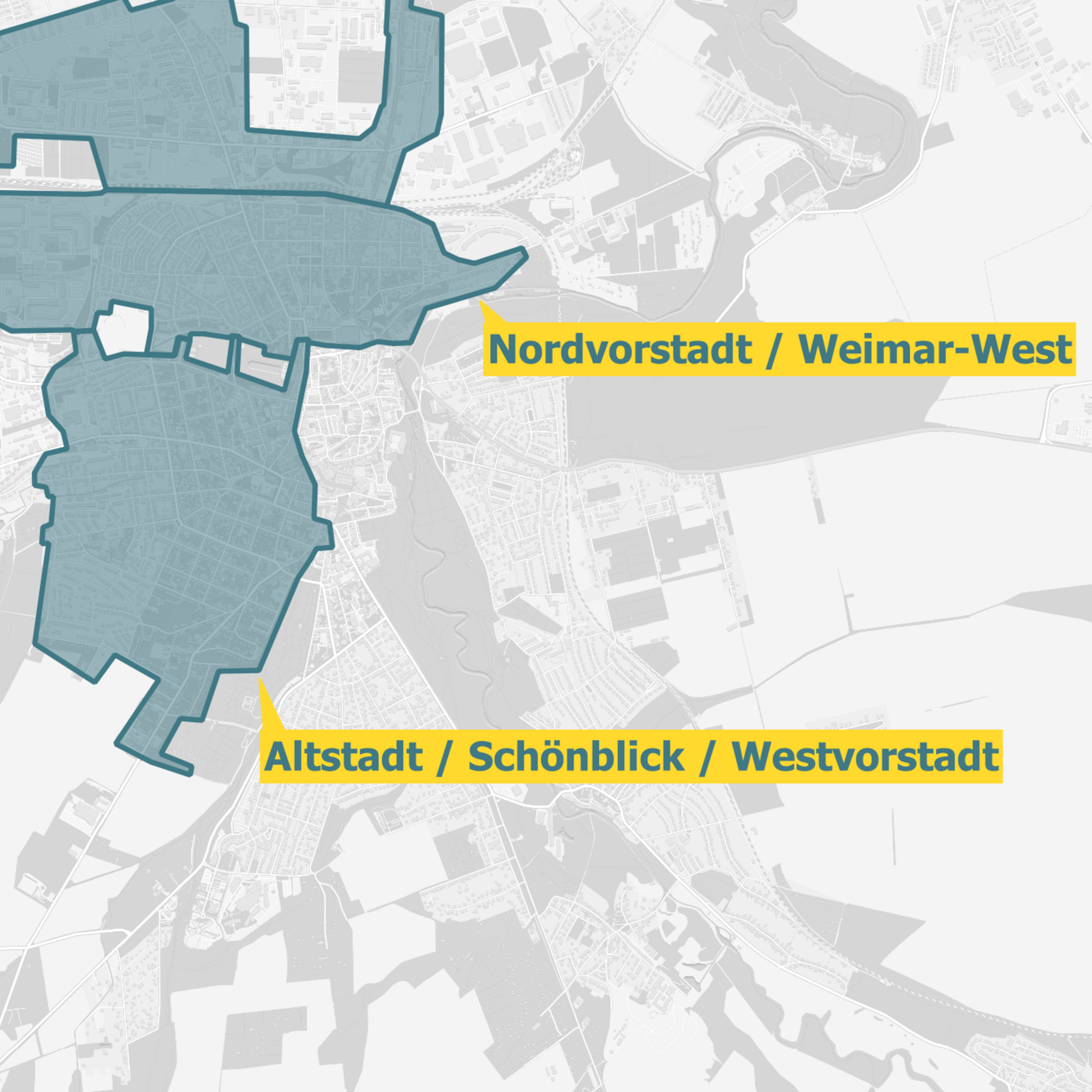 Ausbaugebiete Weimar