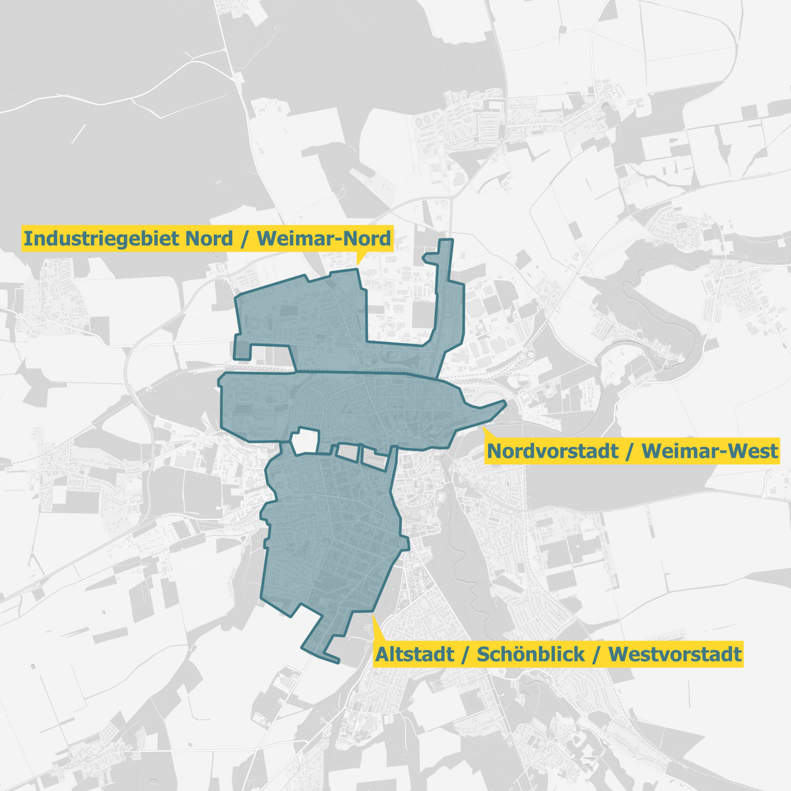 Ausbaugebiete Stadt Weimar