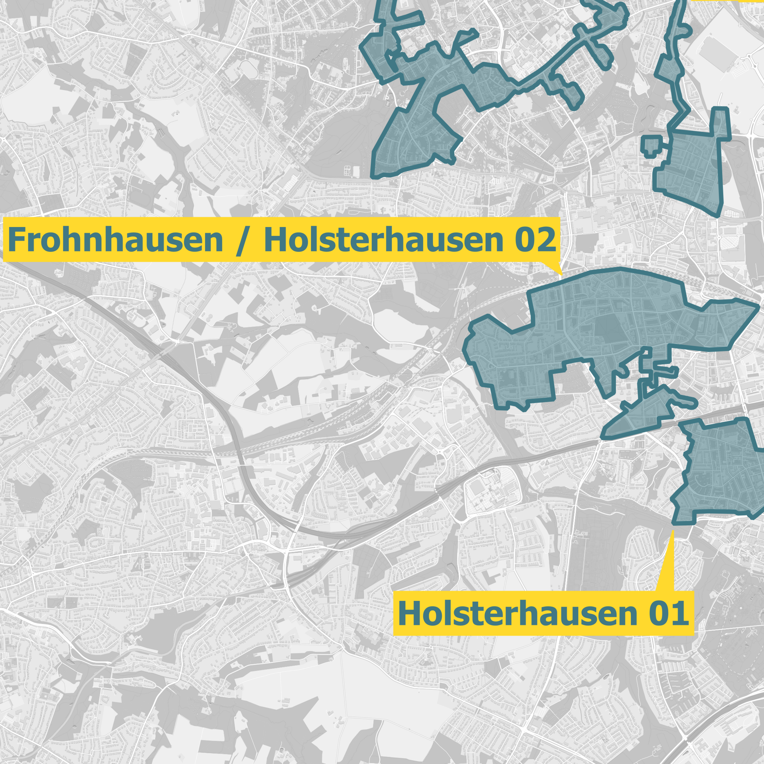 Karte Essen Glasfaserausbaugebiete OXG