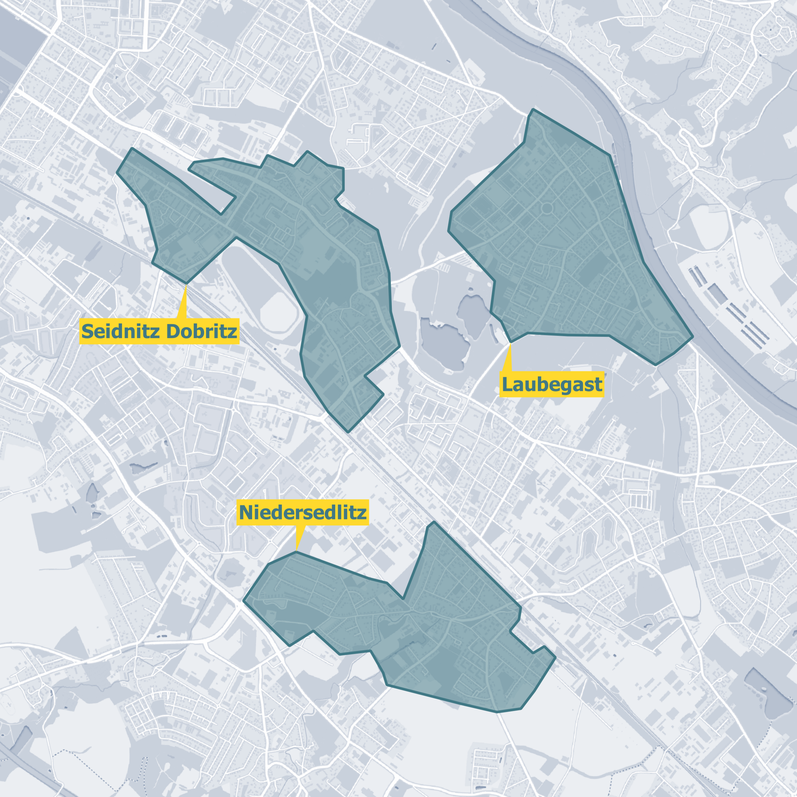 Karte Ausbaugebiet Dresden