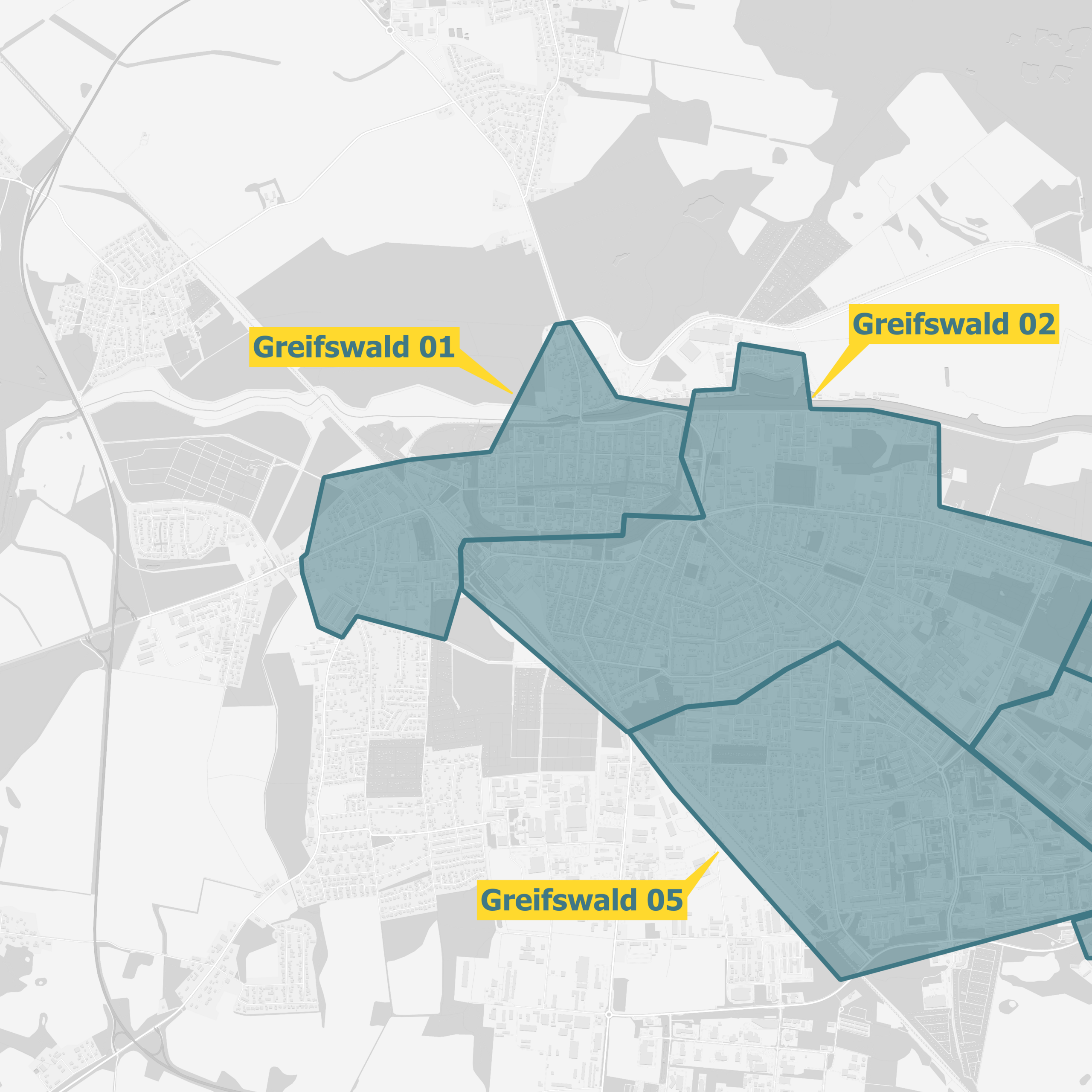 Karte Ausbaugebiet Greifswald